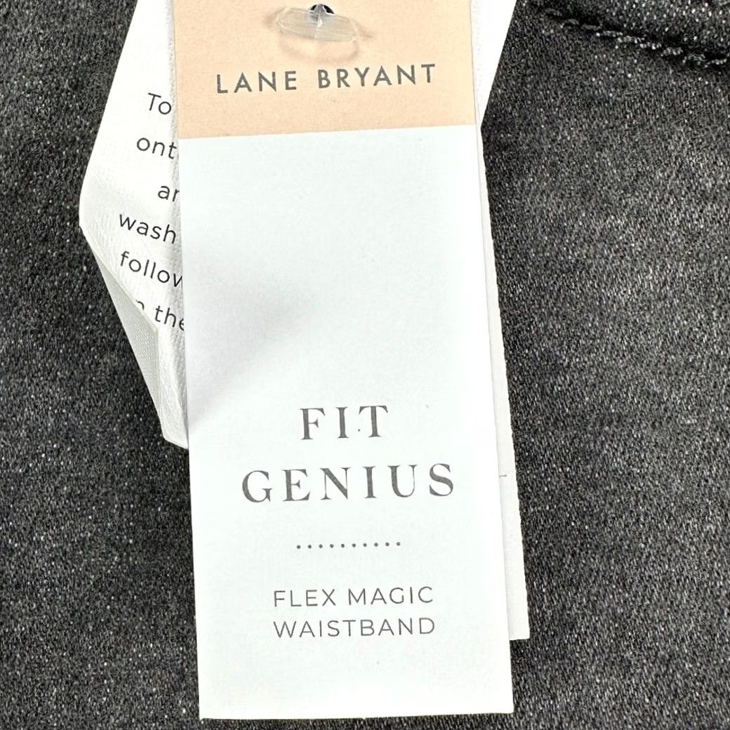 Vintage Lane Bryant Skinny Jeans Womens 34-36 Grey Distressed Denim Slim 5 Pocket Button Rise NA Denim NEW Size 24" / US 00 / IT 34 - 2 Thumbnail