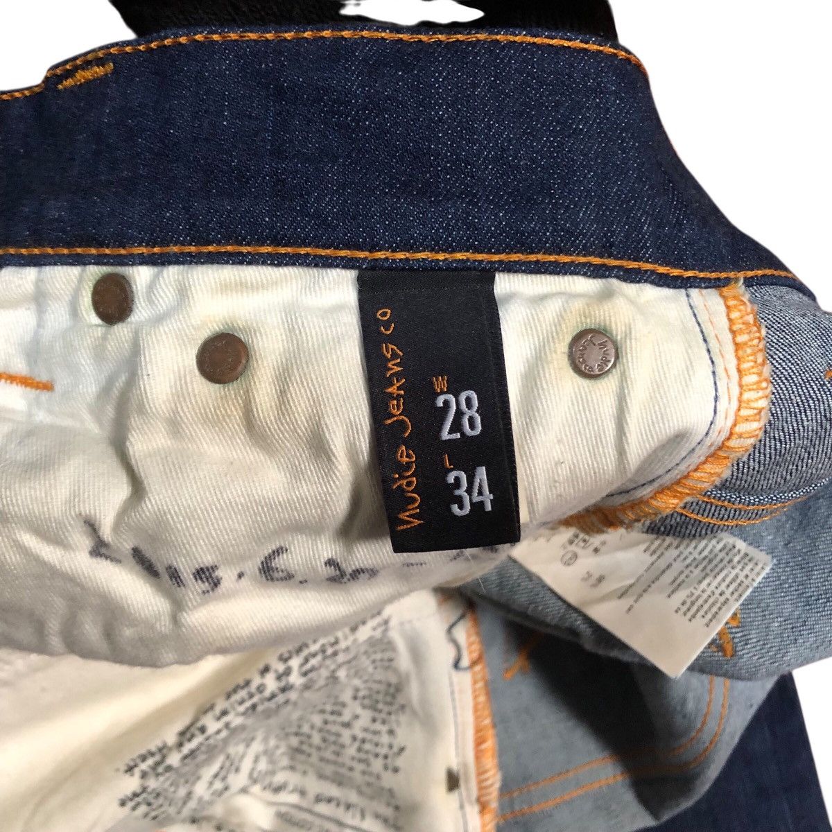 Nudie Jeans Nudie Jeans Thin Finn Dry Ecru Embo Size US 28 / EU 44 - 9 Thumbnail
