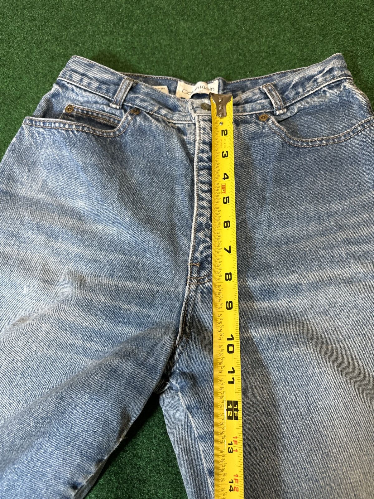 Calvin Klein × Vintage Vintage 80s 90s Calvin Klein Medium Wash Distressed Jeans Size 28" / US 6 / IT 42 - 10 Thumbnail