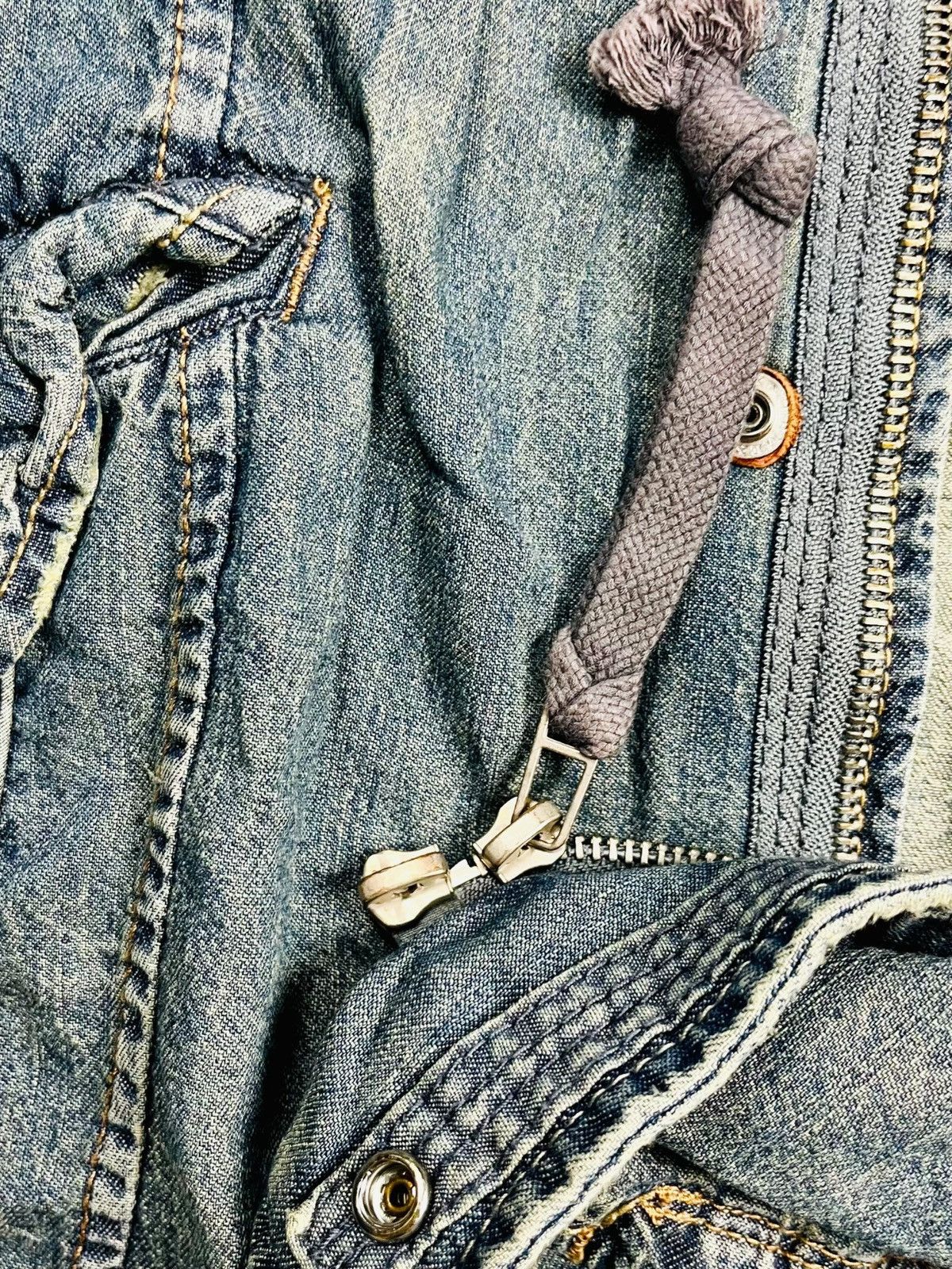If Six Was Nine 2000s G.O.A - Cyber Apocalypse Bono Denim Jacket Size US M / EU 48-50 / 2 - 9 Thumbnail