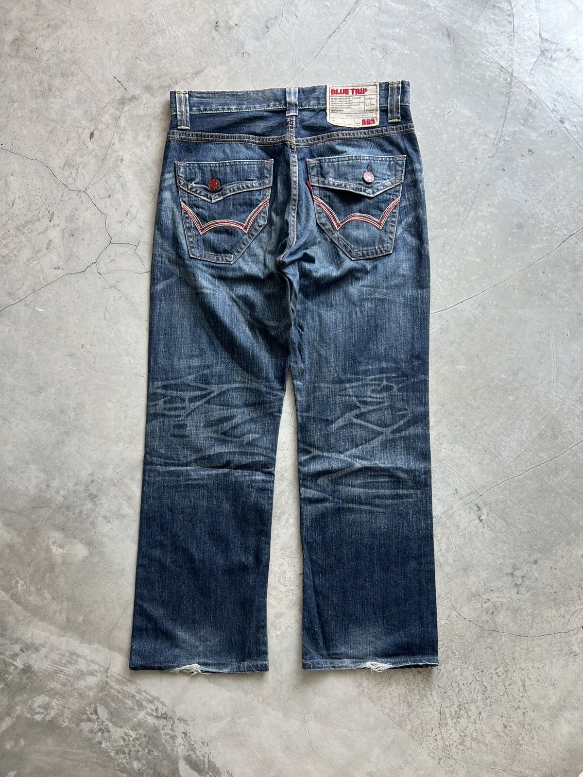 Edwin Edwin Blue Trip W32 Actual 32x29 Size US 32 / EU 48 - 5 Thumbnail