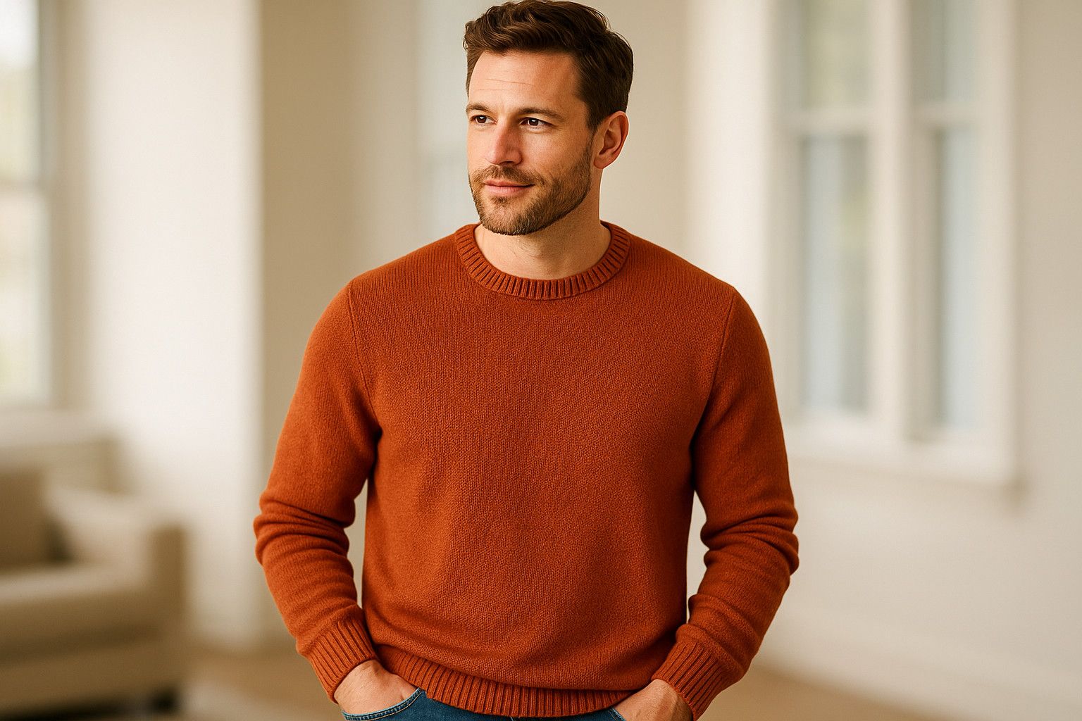 Weatherproof Orange Crewneck from Weatherproof Vintage Size US L / EU 52-54 / 3 - 5 Thumbnail