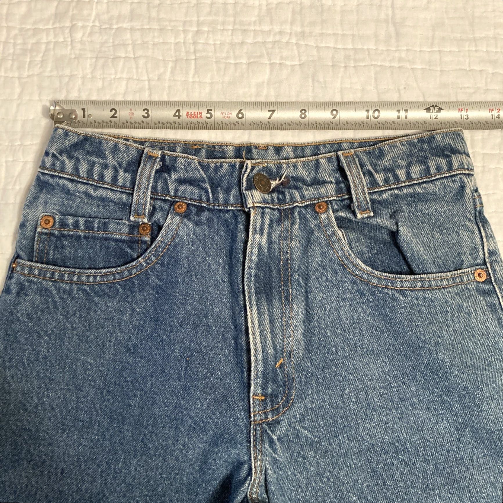 Levi's VINTAGE Levi's Student 706-0217 Jeans 28W 34L Straight Blue 80s Mens Incredible Cond Size US 28 / EU 44 - 4 Thumbnail