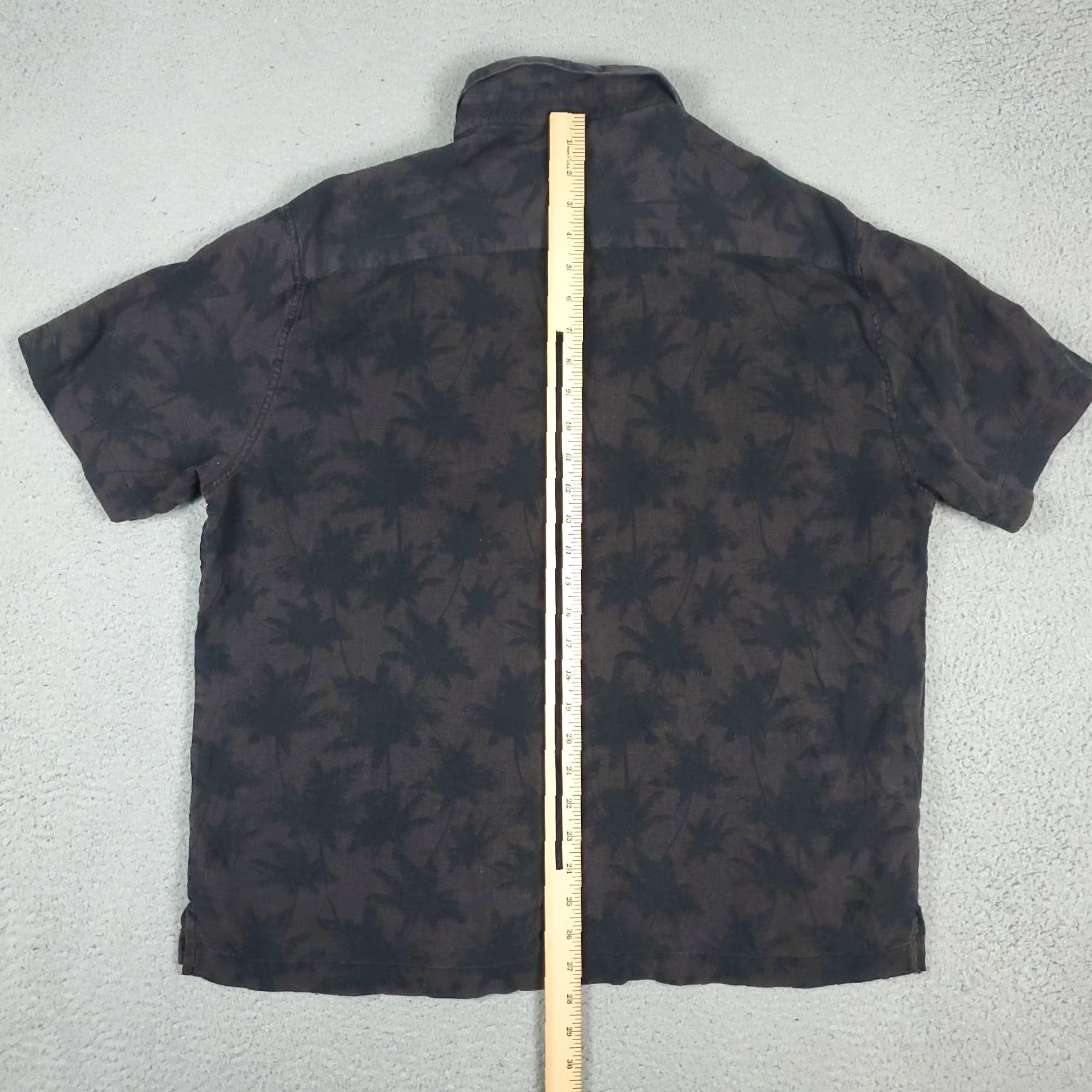 Nat Nast Nat Nast Black Brown Casual Mens Short Sleeve Button Up Shirt Large Size Silk Cotton Floral Pattern Size US L / EU 52-54 / 3 - 6 Thumbnail