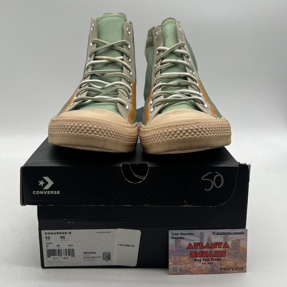 Converse Chuck Taylor all star high translucent deep emerald Size US 13 / EU 46 - 2 Thumbnail