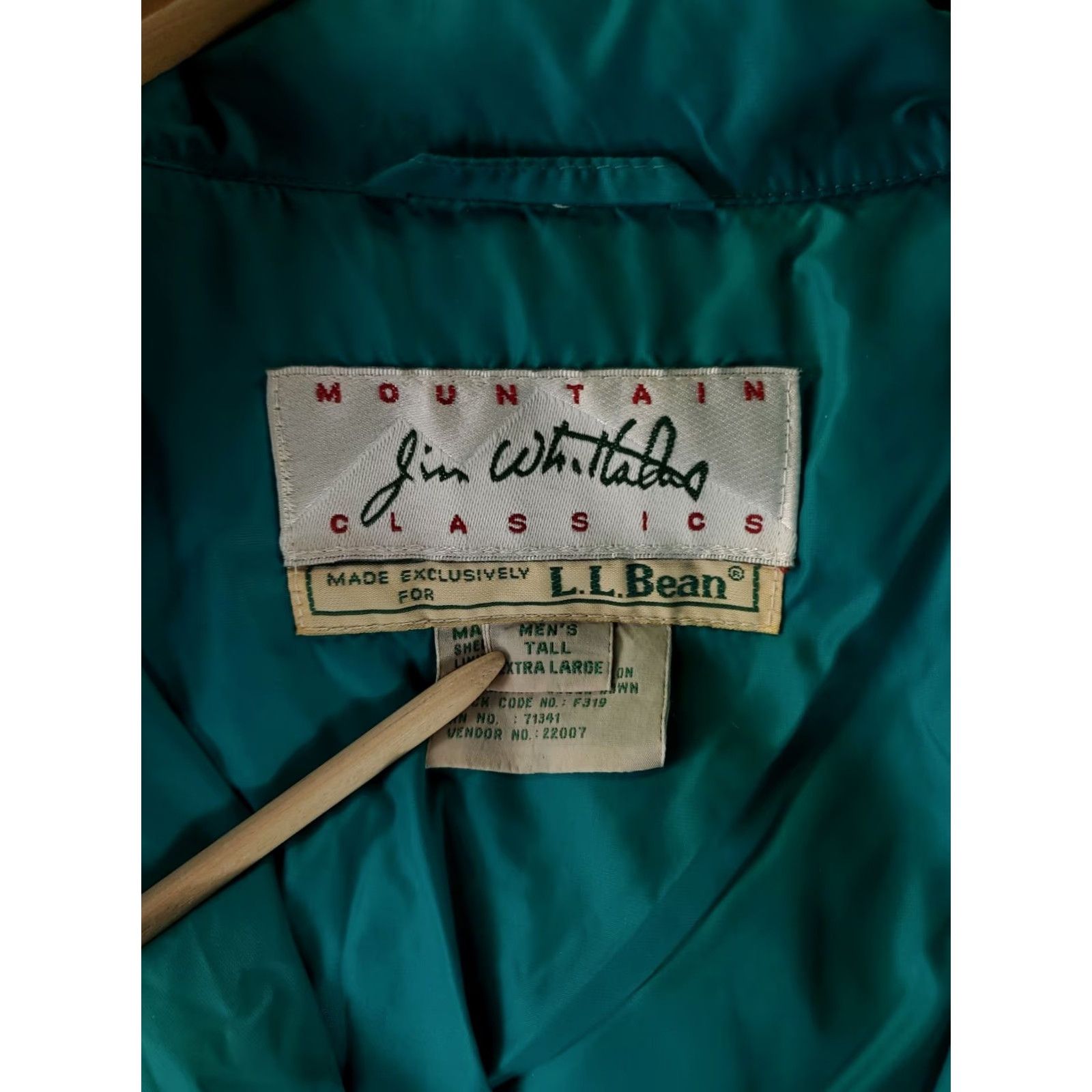 Vintage L.L. Bean Jacket Down Puffer Blue Mens XLT Tall Mountain Classics Jim Whittaker Size US XL / EU 56 / 4 - 4 Thumbnail