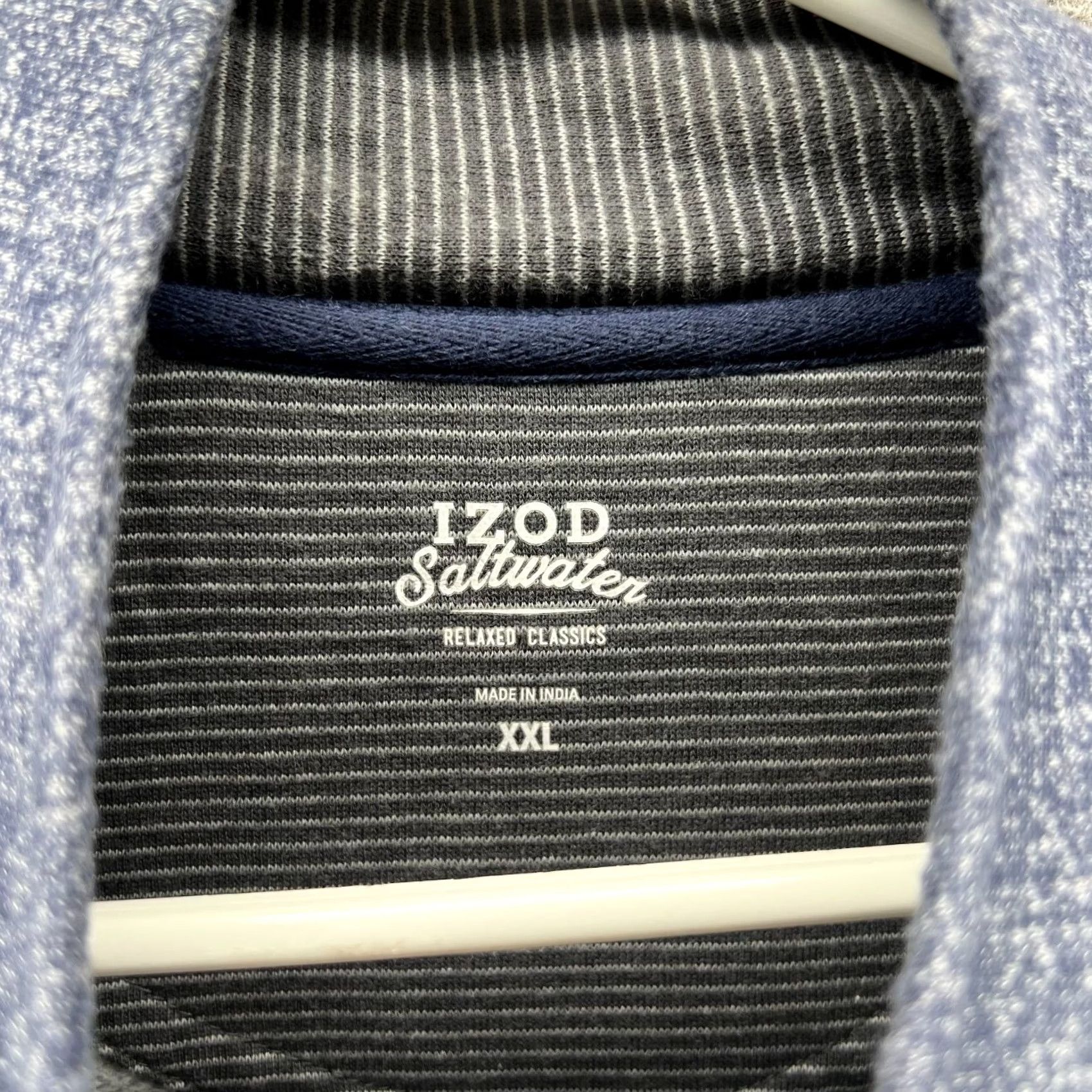 Izod VINTAGE Izod Sweater Men 2XL Blue Pullover 1/4 Zip Fleece Classic Logo Knit Shirt Size US XXL / EU 58 / 5 - 2 Thumbnail
