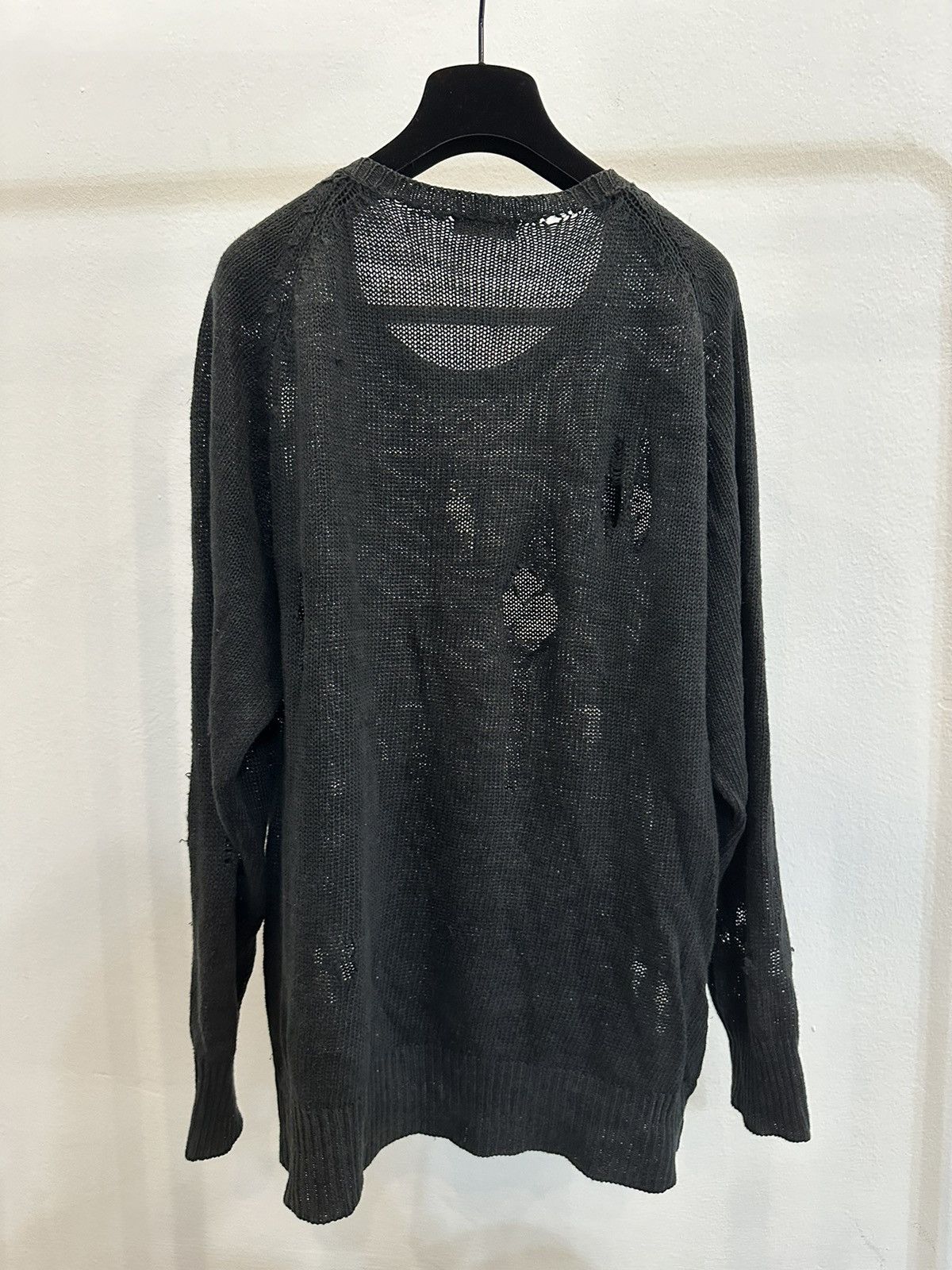Comme des Garcons Homme Comme des Garcons Homme 1982 “Holes” Distressed knit Jumper Size US XL / EU 56 / 4 - 2 Thumbnail