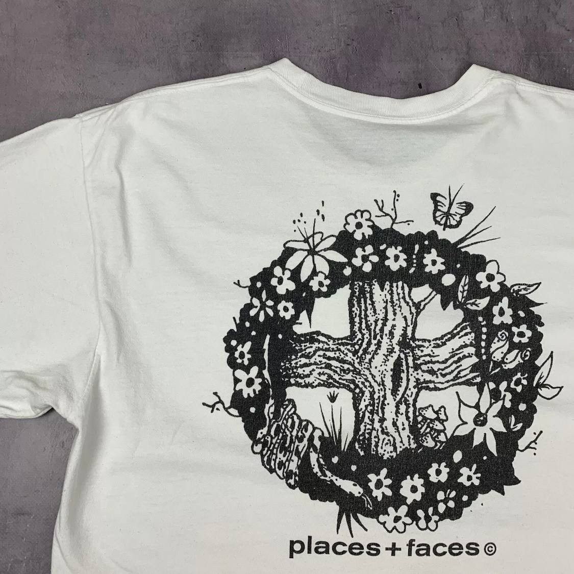 Other Places + Faces Skateboard SK8 Flowers Tee Big Logo Size US L / EU 52-54 / 3 - 5 Thumbnail