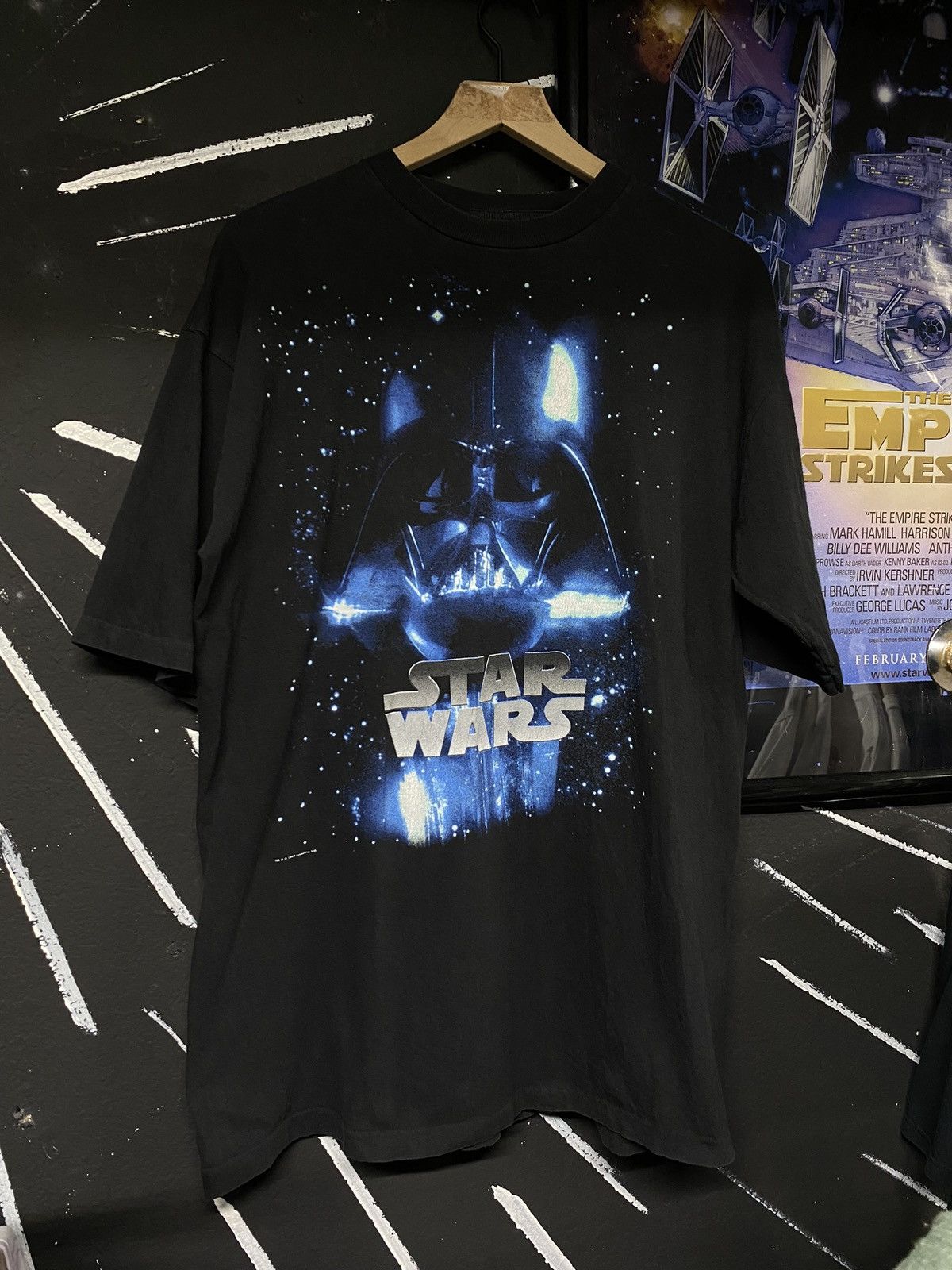 Star Wars × Vintage 90’s Vintage Star Wars Darth Vader Tee Shirt Large Size US L / EU 52-54 / 3 - 2 Thumbnail