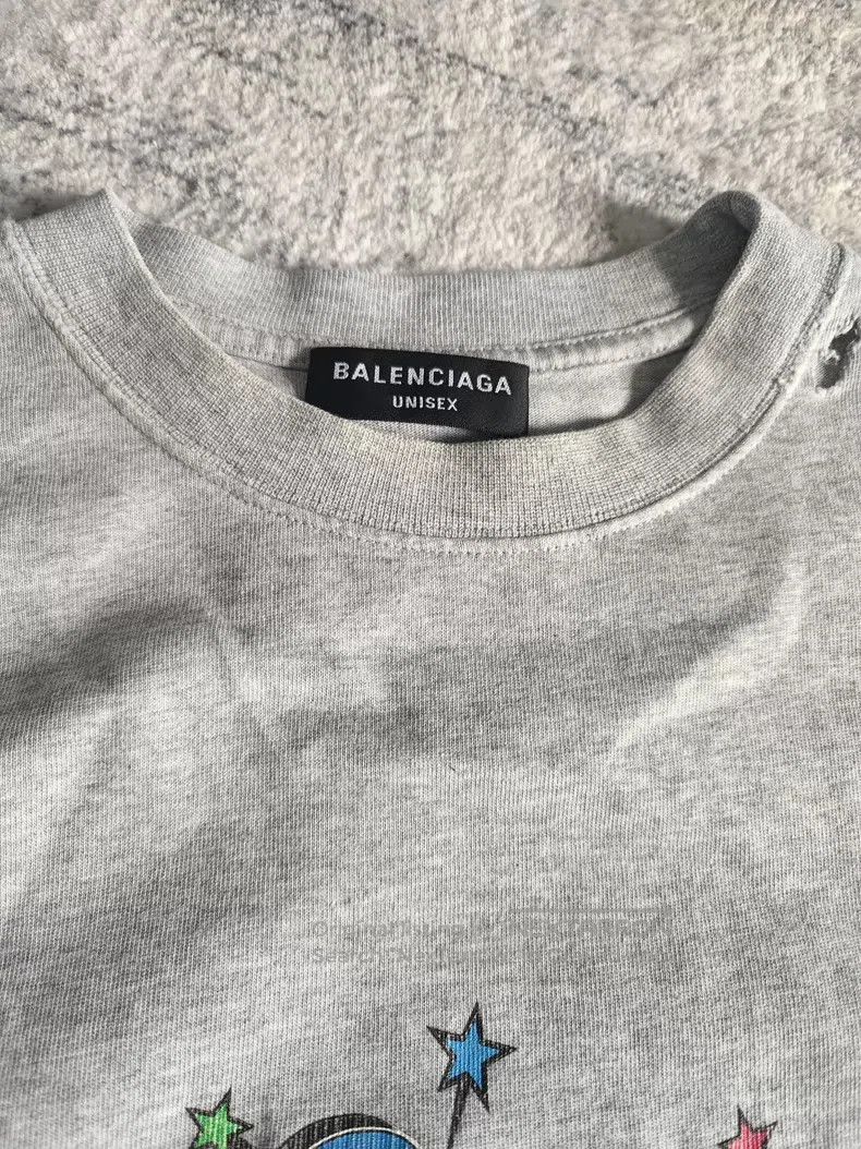 Balenciaga Balenciaga Doodle Hole Design T-Shirt Short Sleeve Size US XXS / EU 40 - 3 Thumbnail