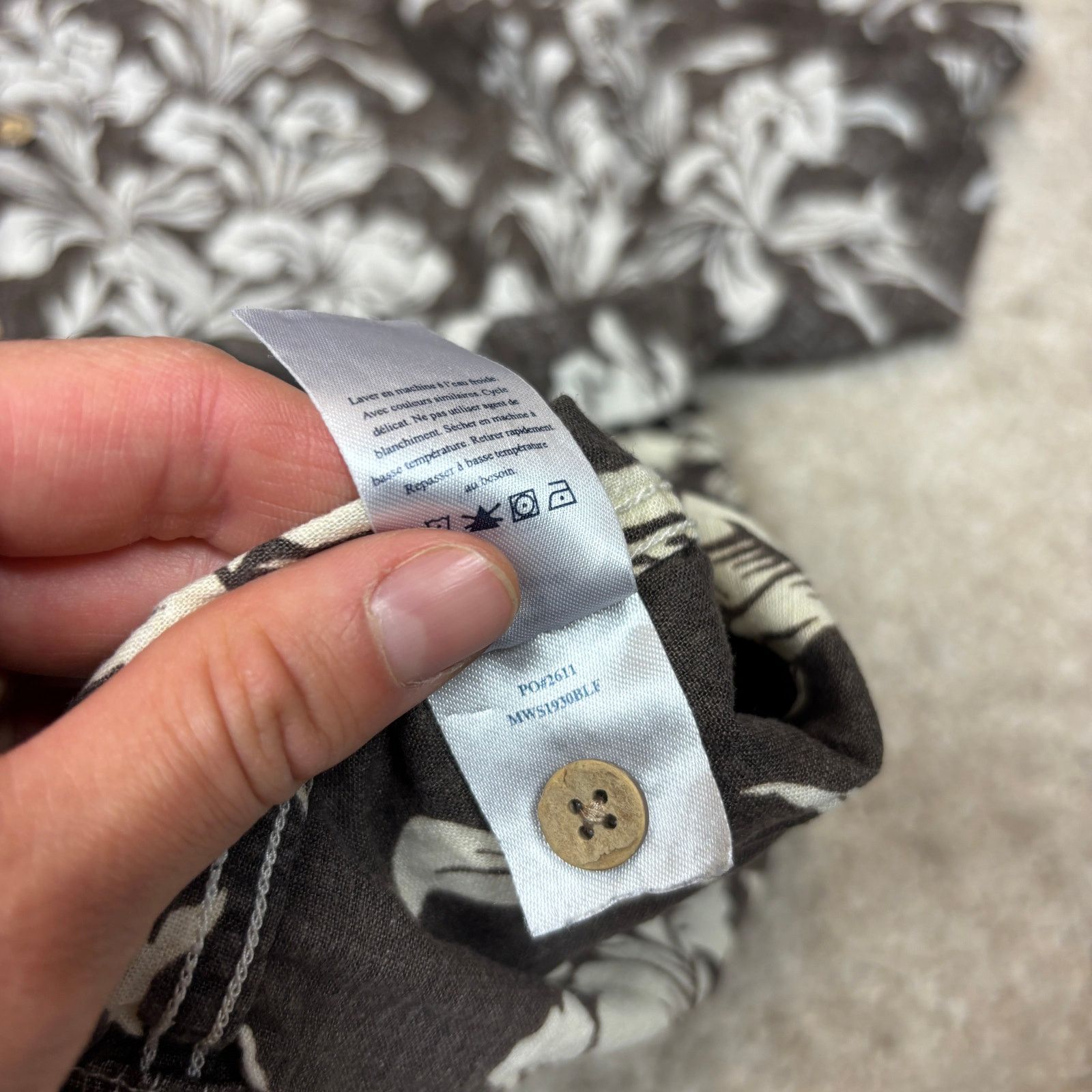 Faherty Faherty Reversible Print Coast Shirt Linen Rayon Button XL Size US XL / EU 56 / 4 - 8 Thumbnail