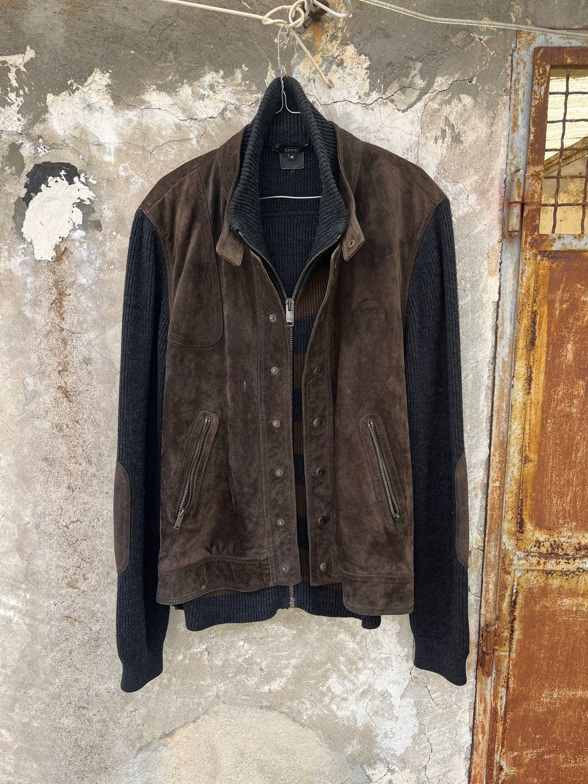 Gucci × Tom Ford Gucci SS04 Suede Leather Jacket by Tom Ford Era 
