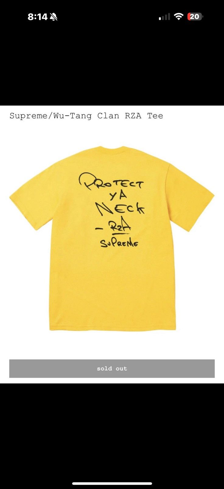 Supreme SUPREME WU TANG RZA T-SHIRT Size US XXL / EU 58 / 5 - 4 Thumbnail