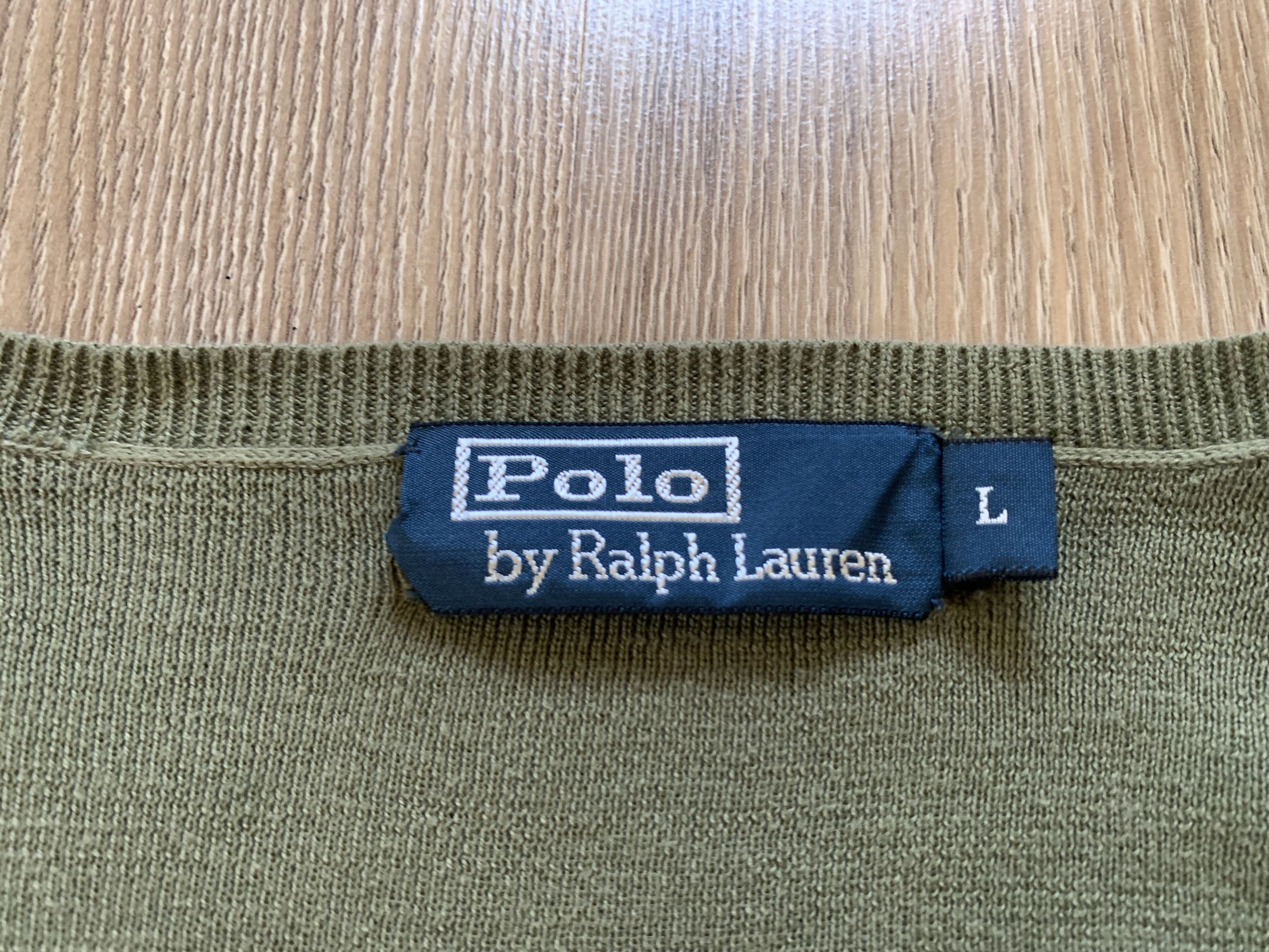 Polo Ralph Lauren × Vintage Polo Ralph Lauren Olive Vintage Pullover Size US L / EU 52-54 / 3 - 6 Thumbnail