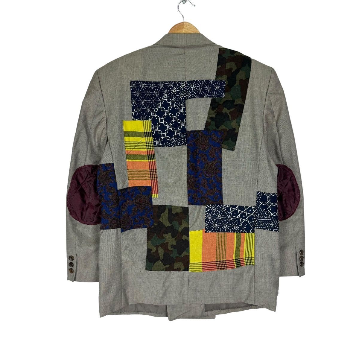 Comme des Garcons ☀️CDG HOMME DEUX FW1992 PATCHWORK BLAZER LIKE JUNYA WATANABE Size US S / EU 44-46 / 1 - 8 Thumbnail