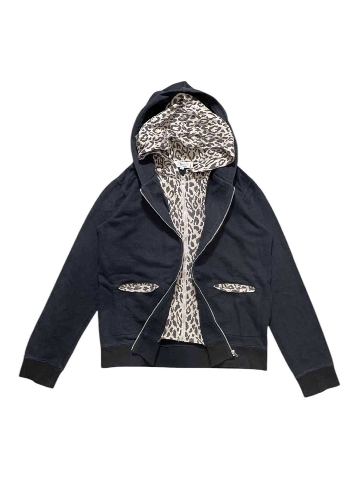 Japanese Brand × Other × Vintage Japanese Honey Leopard Double layer hoodie lgb ifsix style Size US M / EU 48-50 / 2 - 1 Thumbnail