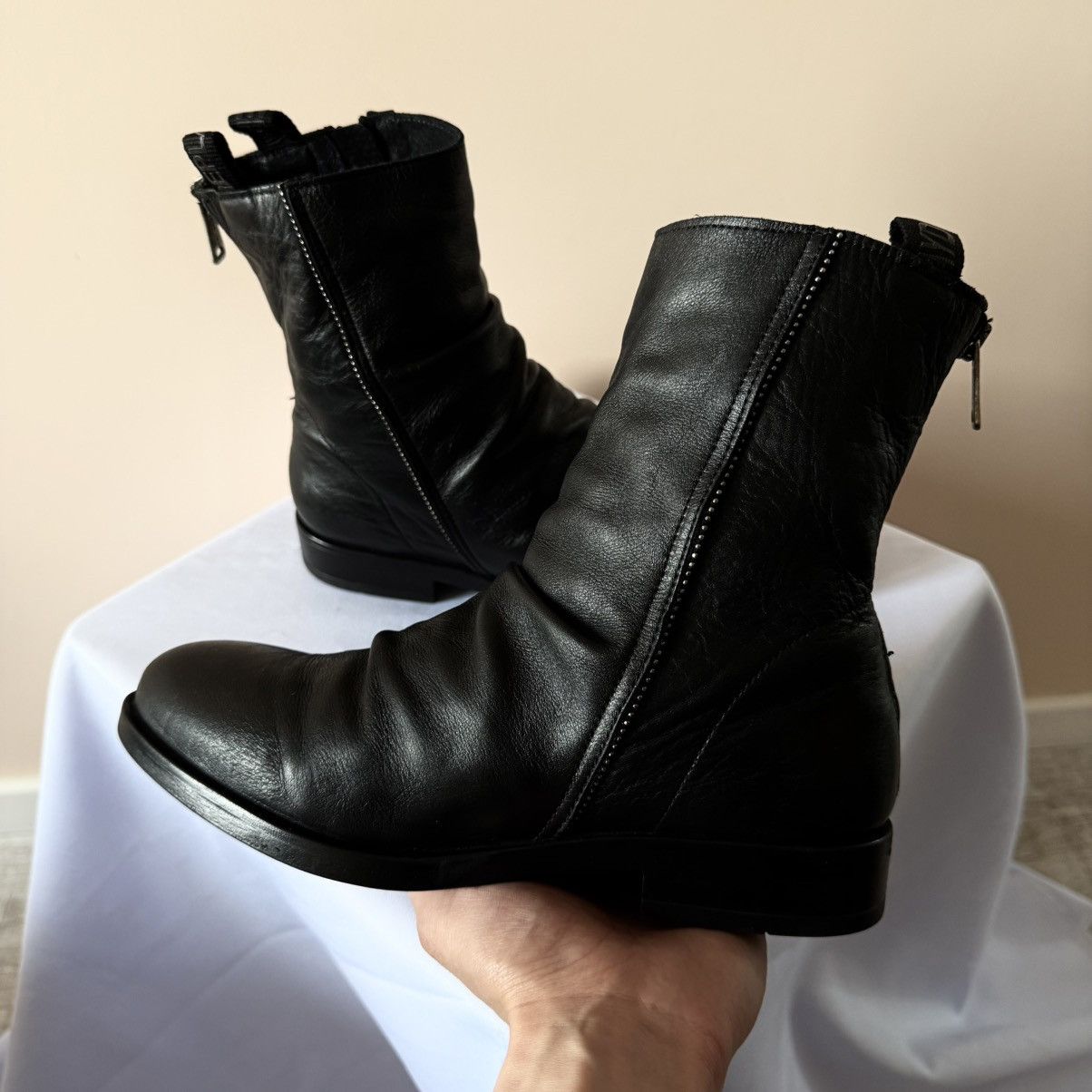 Replay Replay Agantgarde Leather Ankle Boots Style Guidi Rick Owens Size US 8 / IT 38 - 6 Thumbnail