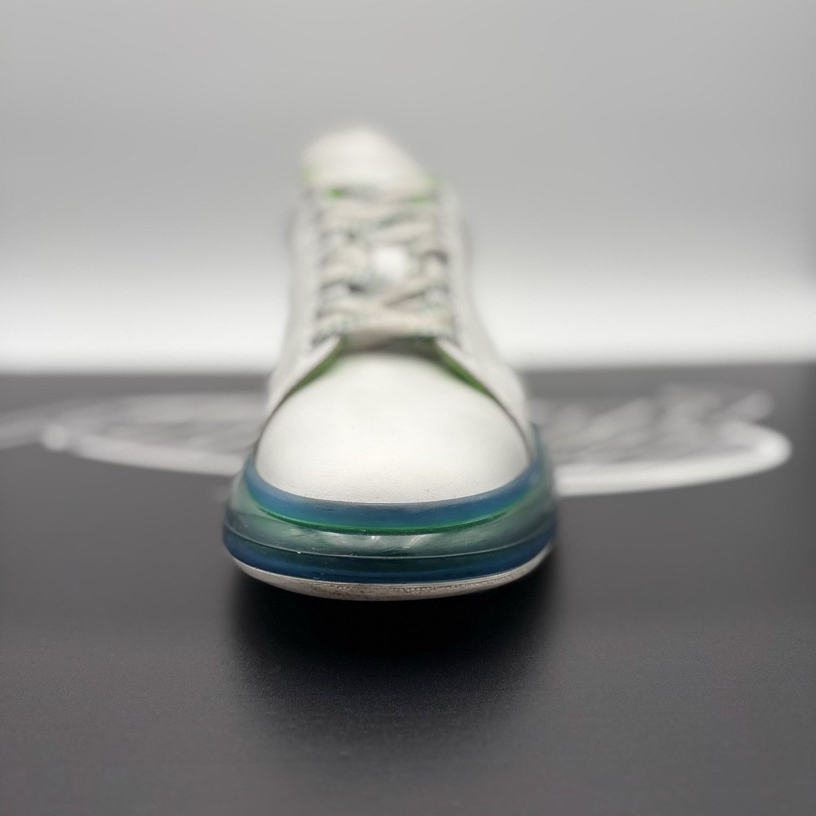Alexander McQueen Alexander McQueen ' Transparent Sole White, Lime ' Size US 12 / EU 45 - 15 Thumbnail