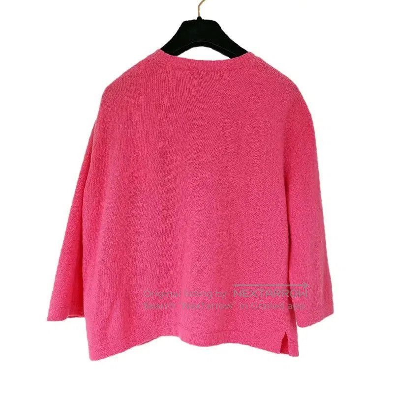 Valentino Valentino Pink Cashmere Embroidered Sweater . Size XS / US 0-2 / IT 36-38 - 2 Thumbnail