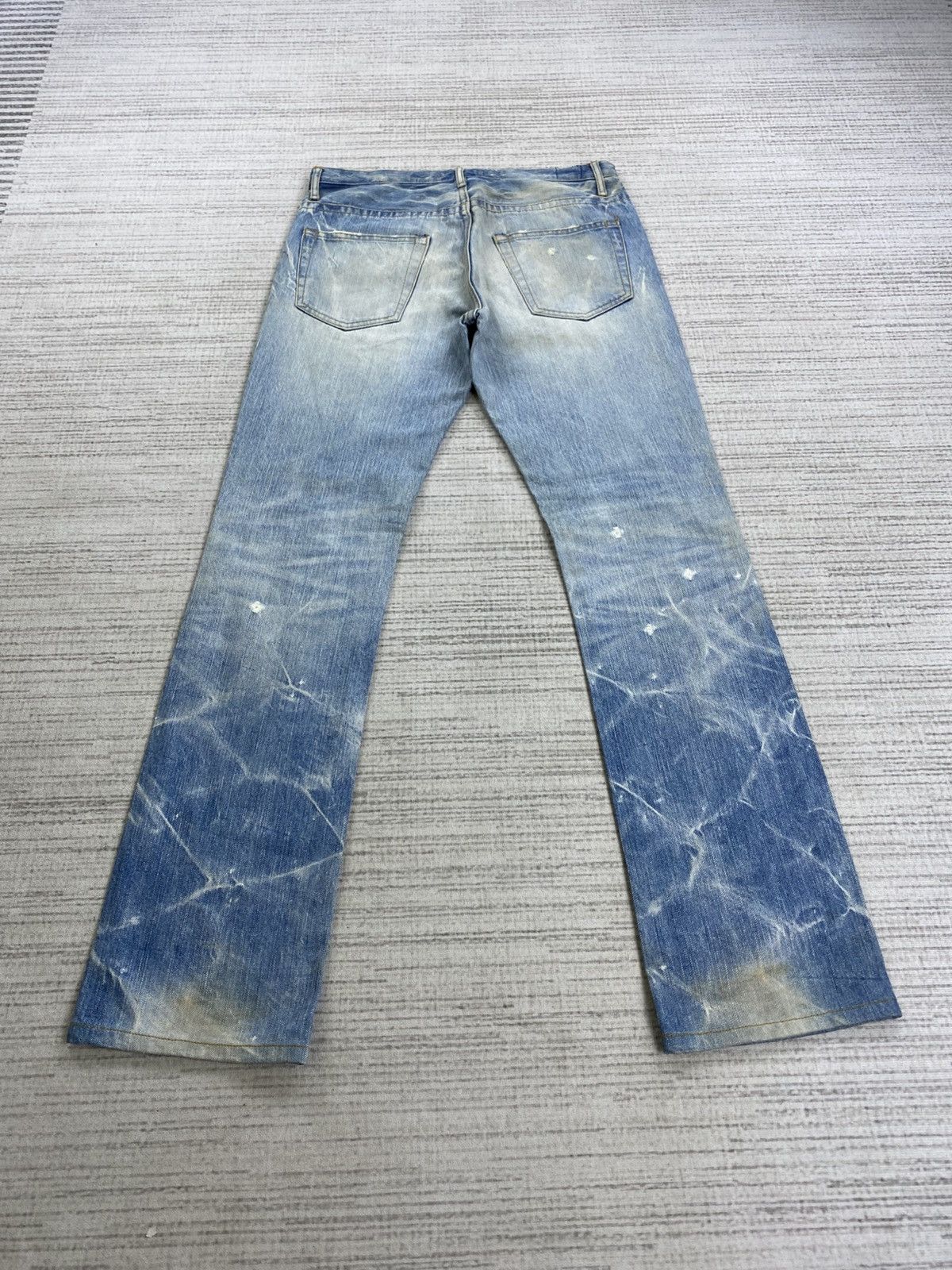 Hysteric Glamour Flare Vintage Blue Way Nippon Light Blue Washed Denim Pants Size US 30 / EU 46 - 2 Thumbnail