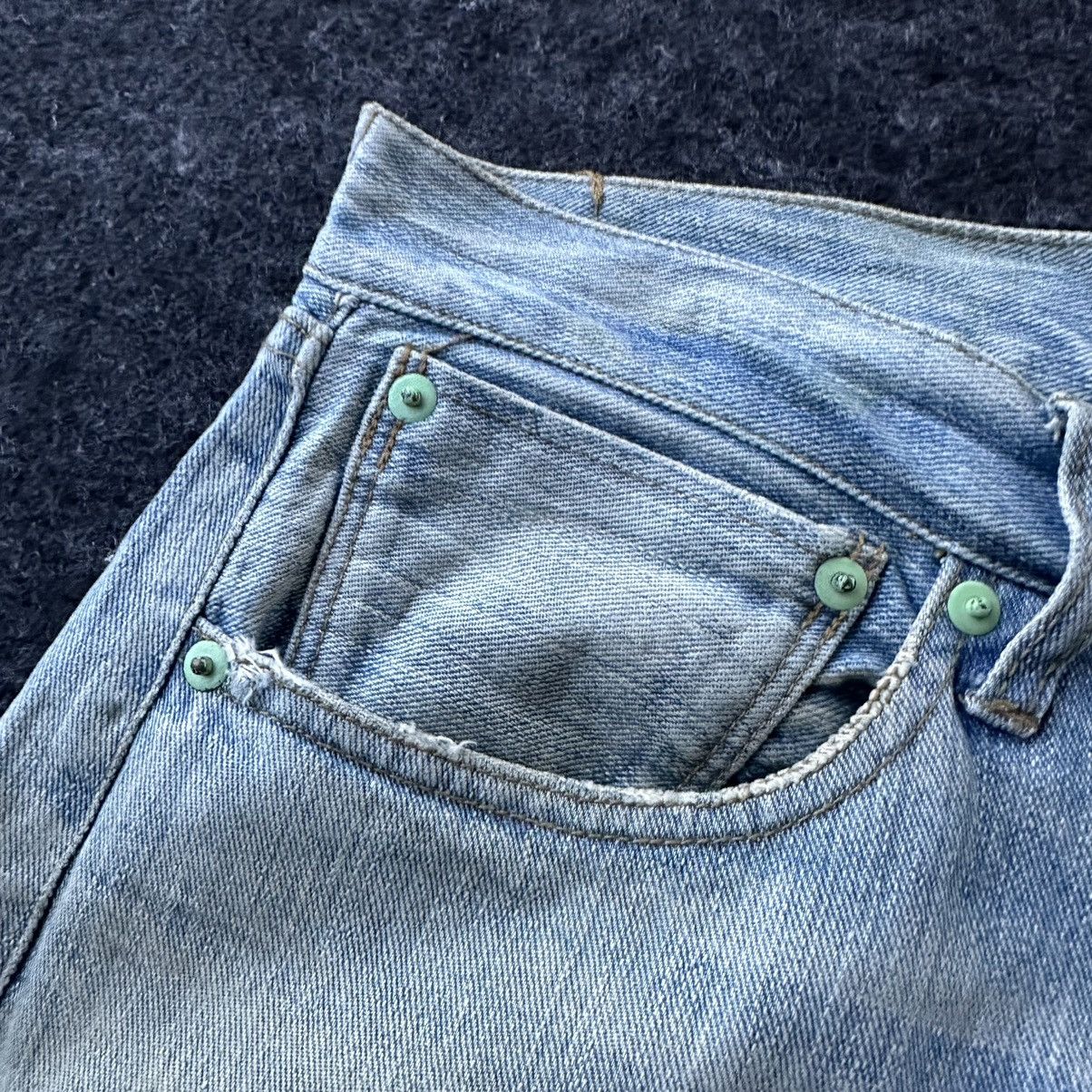 Blue Blue Japan Rare Royal Blue 5 Pocket Buckle Back Denim D686 Size US 31 - 11 Thumbnail