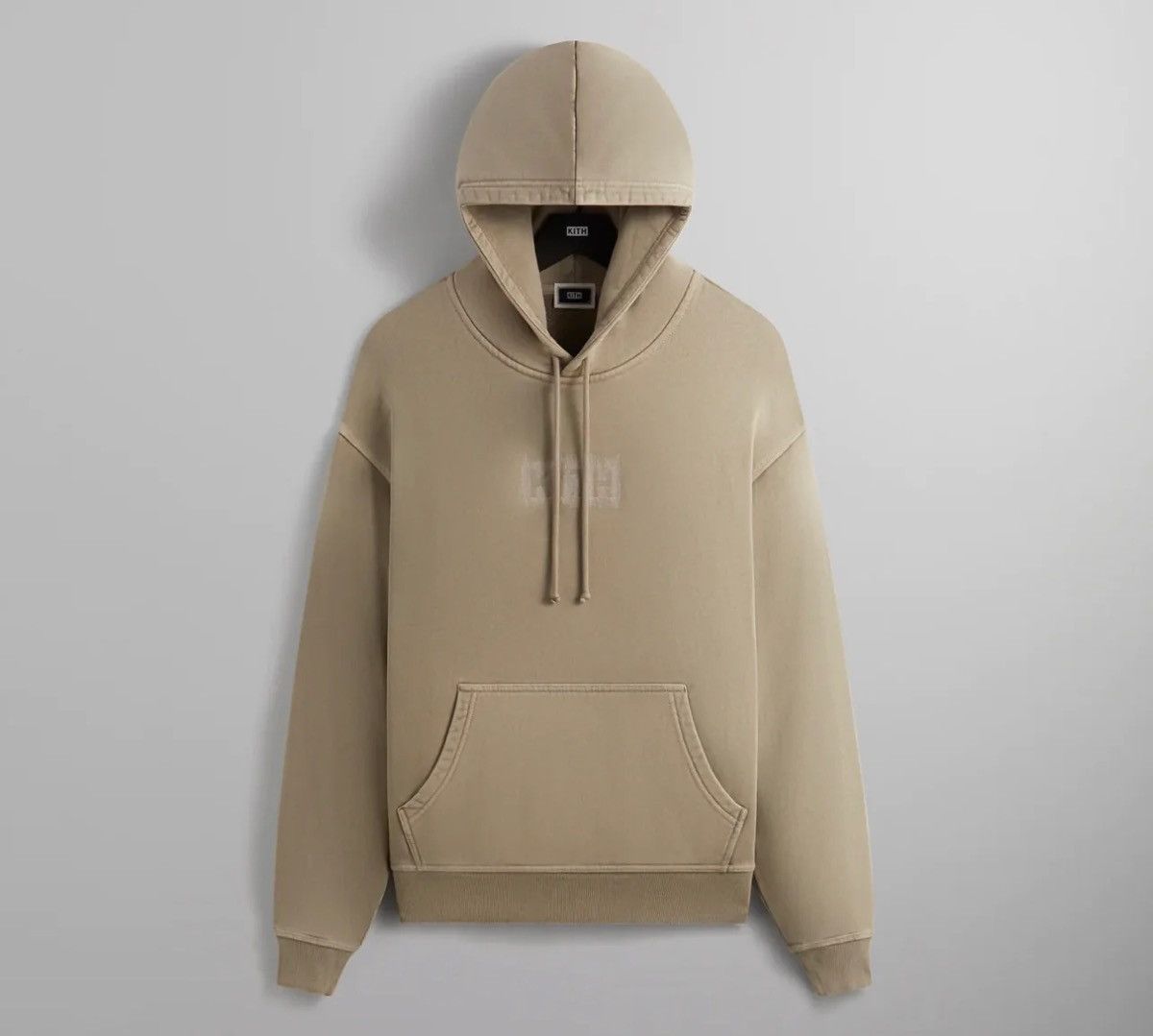 image of Kith Kith Stitch Box Logo Nelson Hoodie - Astro in Brown, Men's (Size XL)