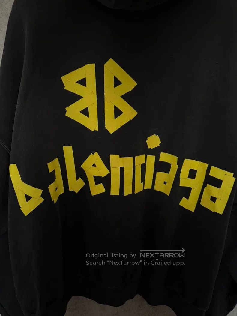 Balenciaga Balenciaga Tape Logo Zip Hoodie Jacket. Size US S / EU 44-46 / 1 - 8 Thumbnail