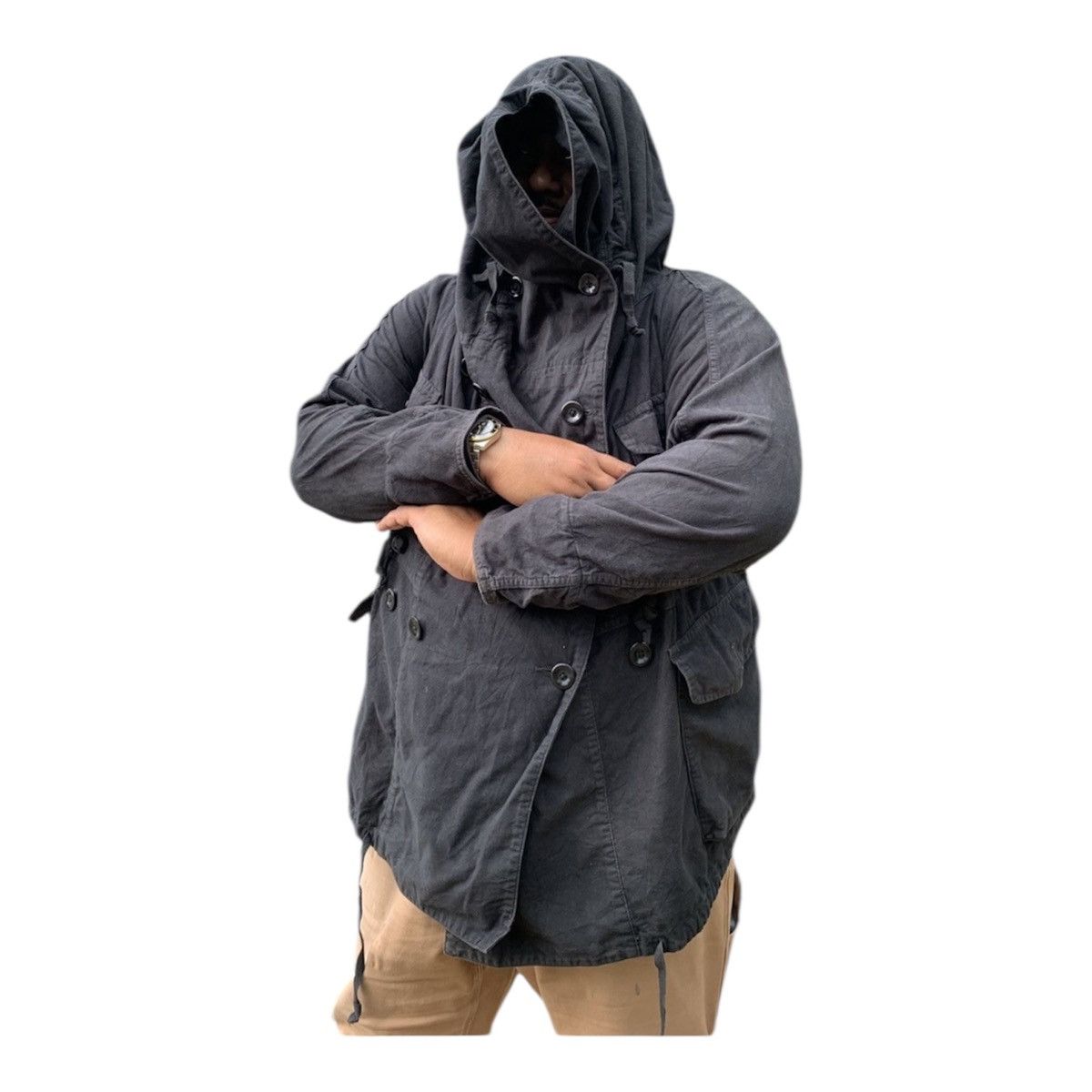 Kapital KAPITAL Japan Katsuragi Cotton Ring Coat Jacket Faded Black Size US M / EU 48-50 / 2 - 1 Thumbnail