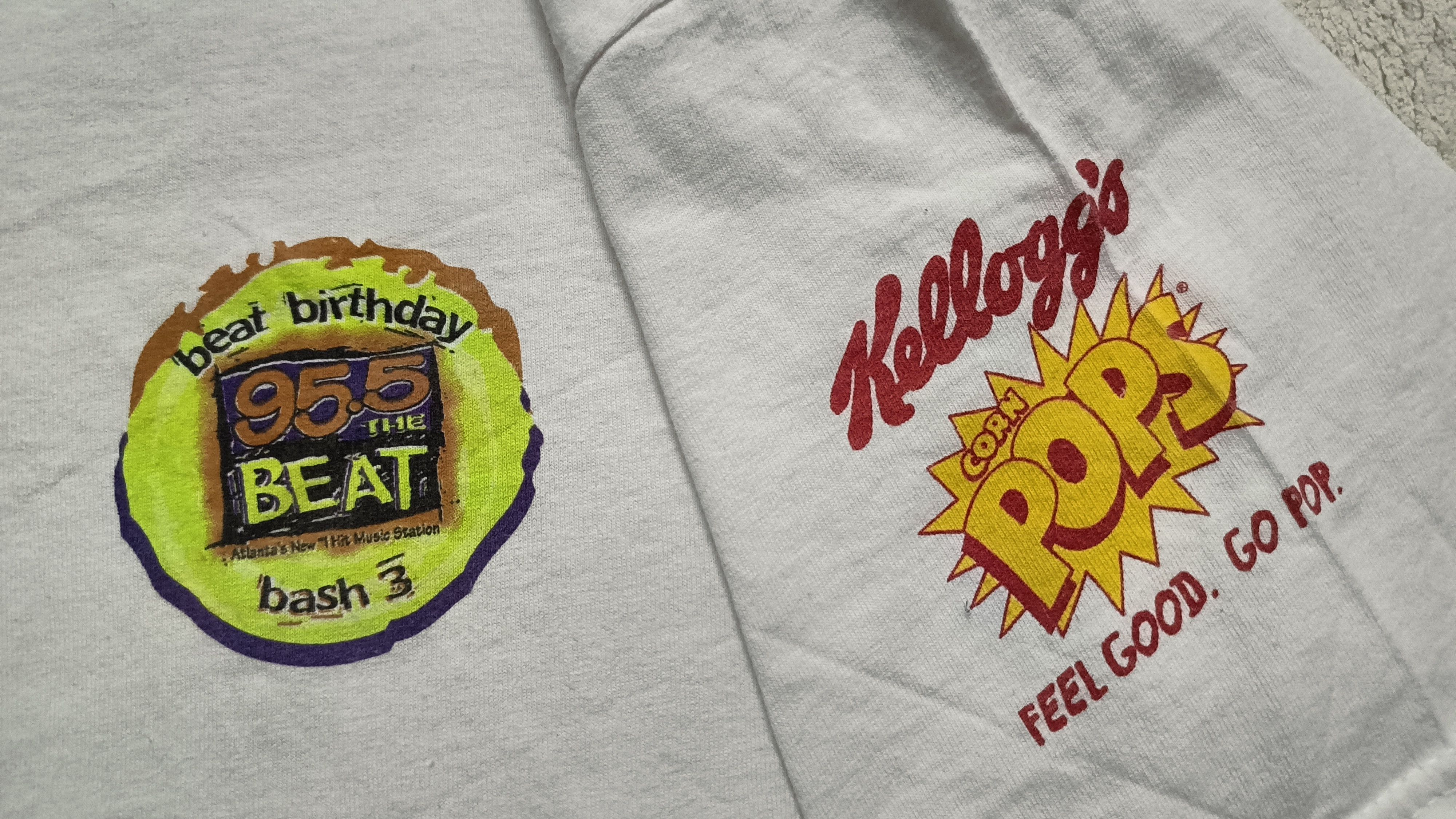 Rap Tees × Vintage 🔥🔥 Vintage Beat Birthday 95.5 Promo Tee Size US L / EU 52-54 / 3 - 6 Thumbnail