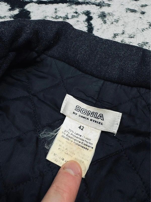 Sonia Rykiel Sonia Rykiel jacket, gray wool, 42 XL Size XL / US 12-14 / IT 48-50 - 3 Thumbnail