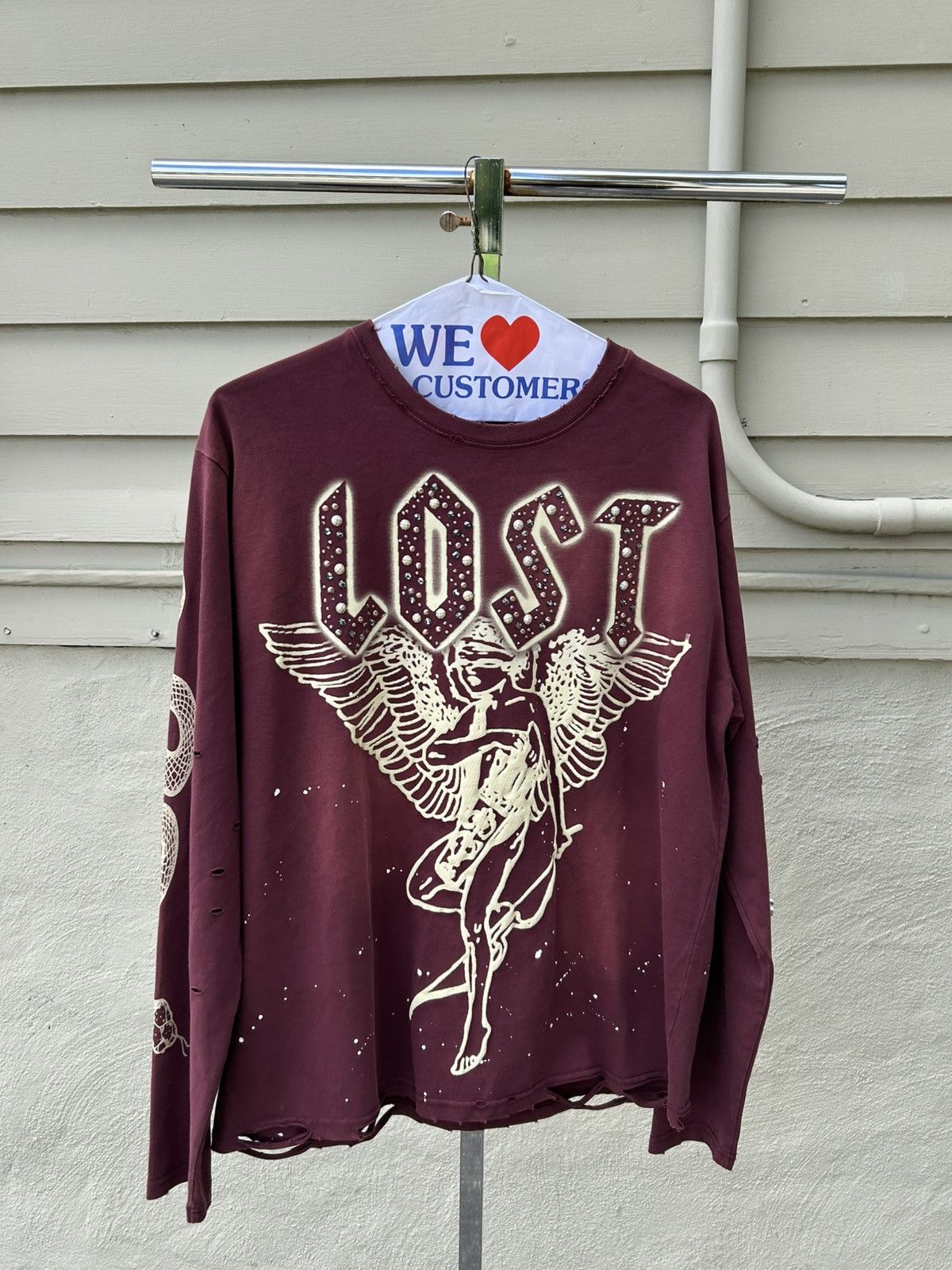LOST INTRICACY Lost intricacy emerald burgundy angel long sleeve Size US XL / EU 56 / 4 - 1 Thumbnail
