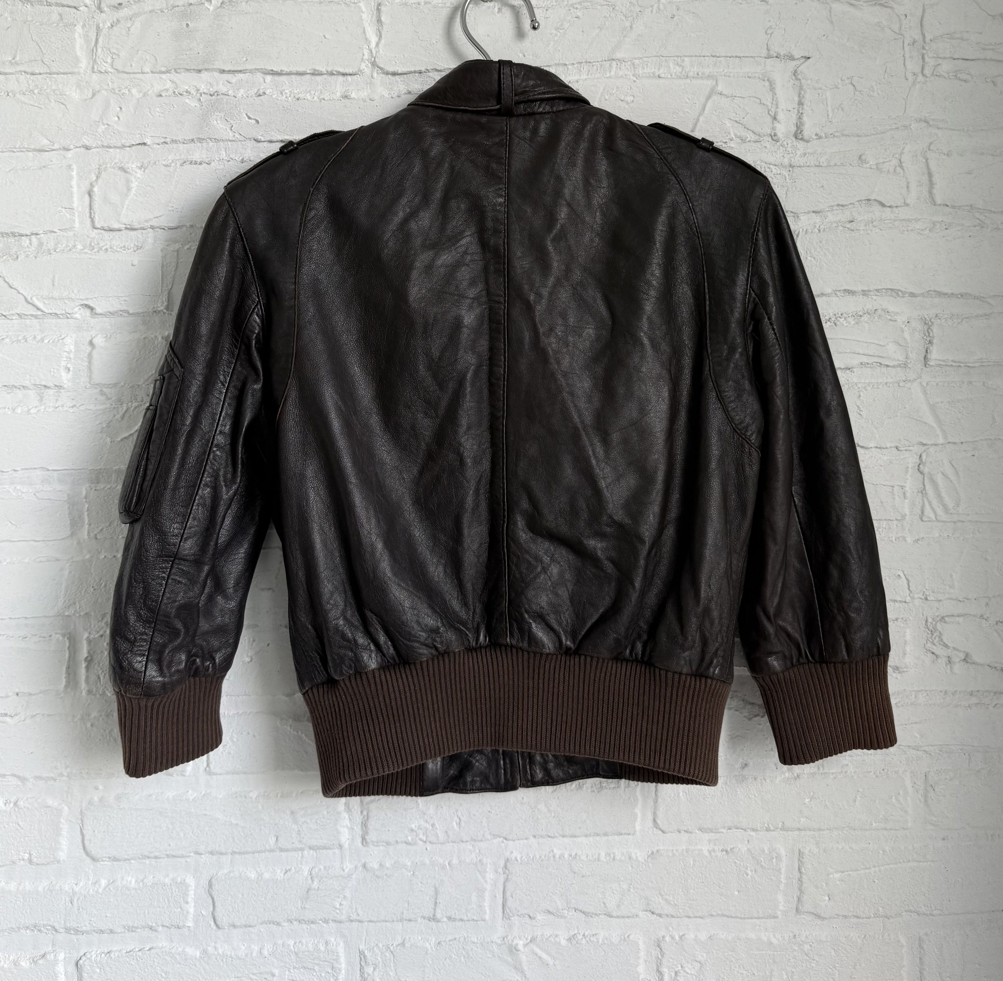 Allsaints × Vintage Vintage 2000s y2k Allsaints brown leather jacket Size XS / US 0-2 / IT 36-38 - 2 Thumbnail