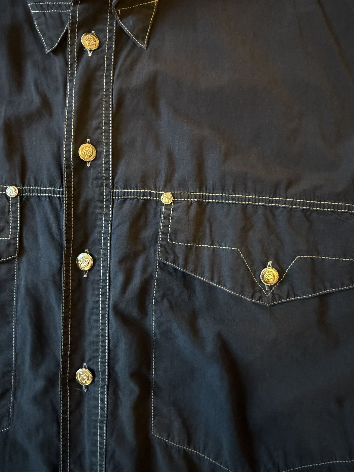 Versace 90’s VERSACE long sleeve shirt Size US L / EU 52-54 / 3 - 4 Thumbnail