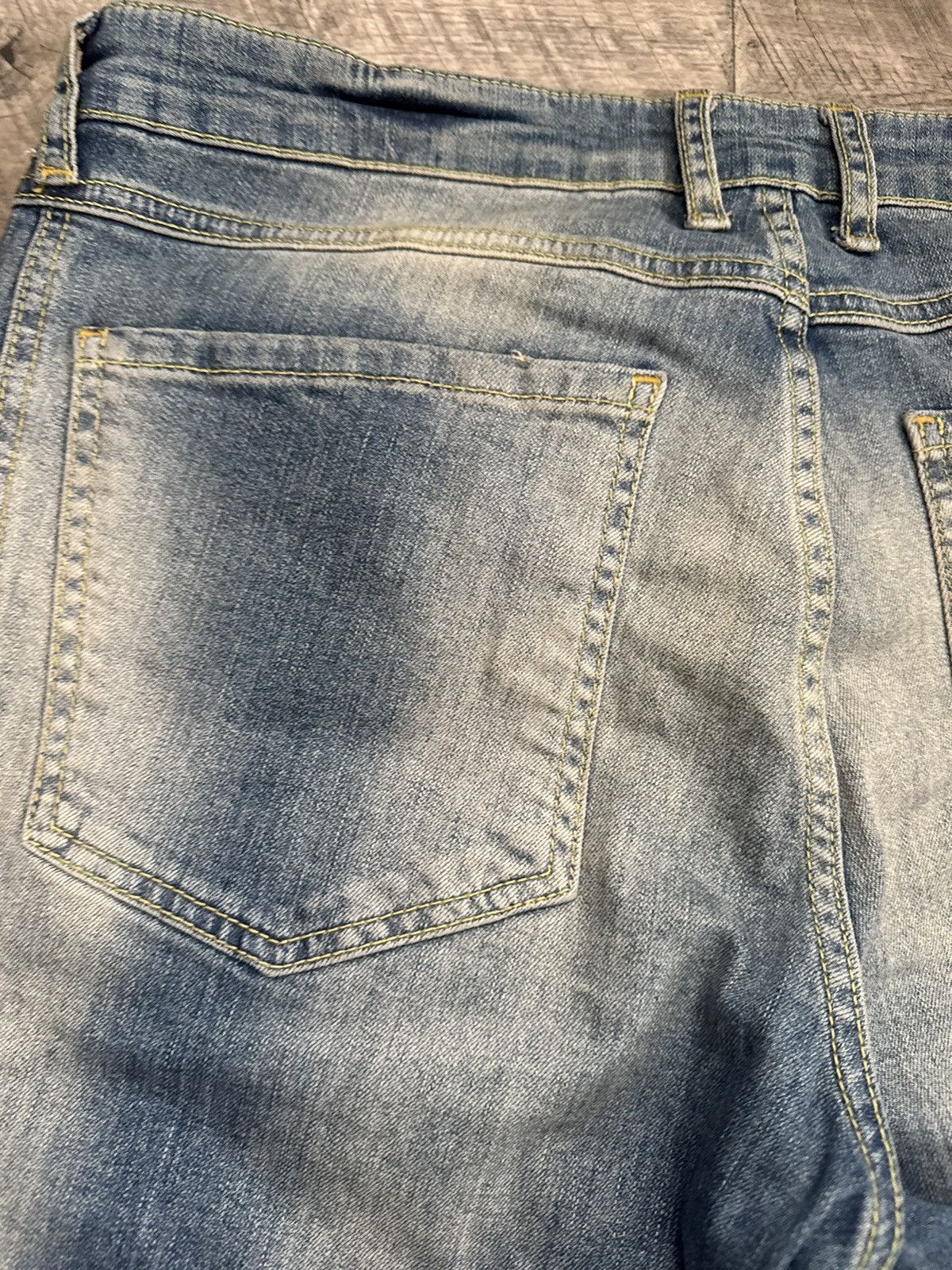 Represent Clo. Represent Biker Denim Sand Blue Pants Jeans Size US 32 / EU 48 - 13 Thumbnail