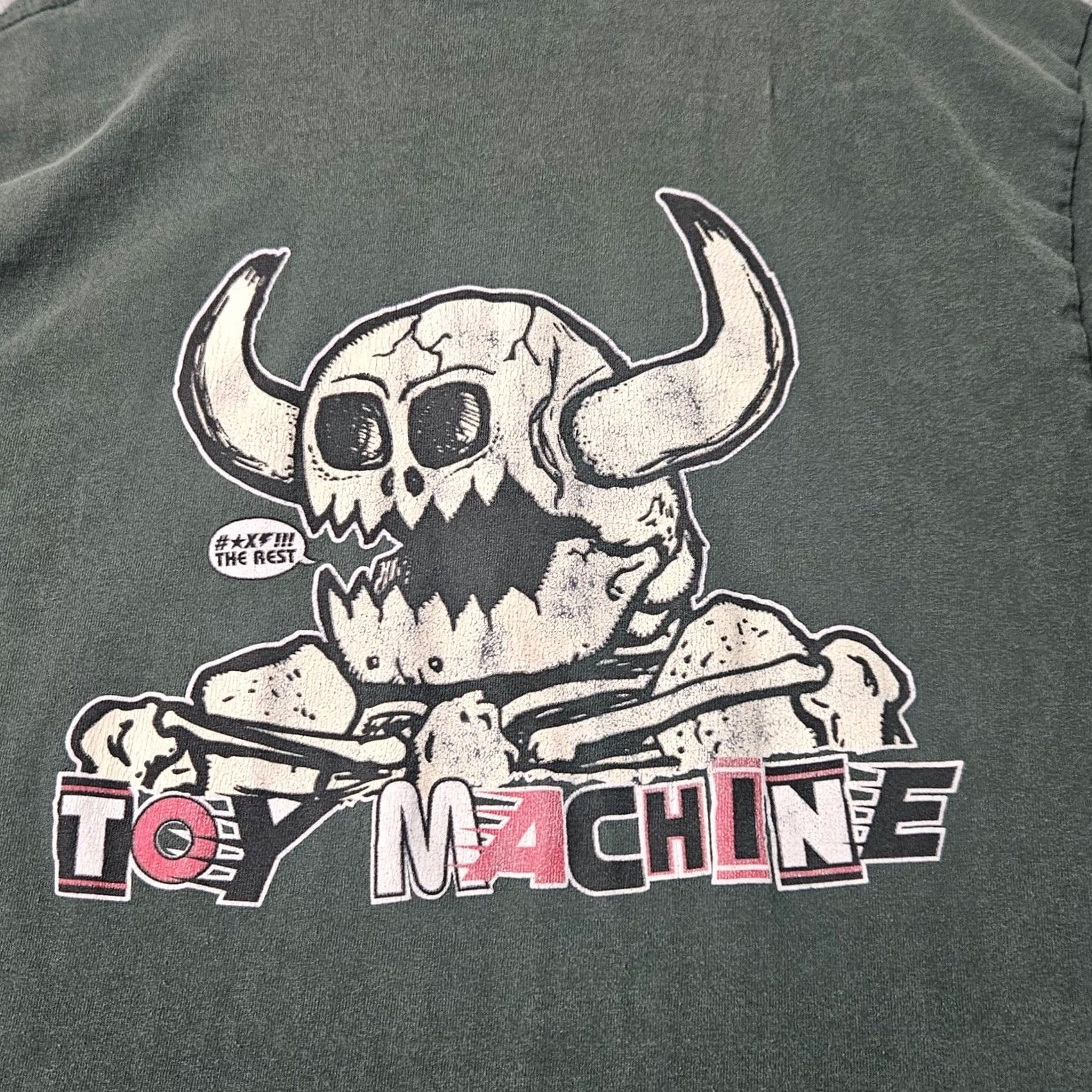 Vintage Independent Shirt Mens S Green Toy Machine Short Sleeve Faded Distresed Size US S / EU 44-46 / 1 - 3 Thumbnail
