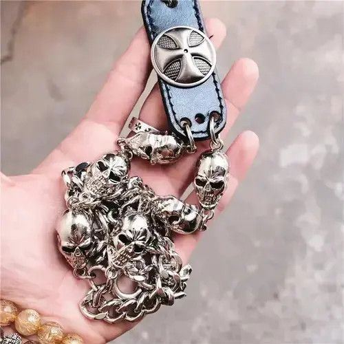 Other Motorcyle KeyChain Jean Biker Wallet Belts Chain Size ONE SIZE - 4 Thumbnail