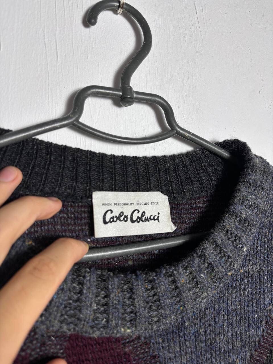 Carlo Colucci Coogi style Carlo Colucci made in West Germany 3D Sweater Size US M / EU 48-50 / 2 - 6 Thumbnail