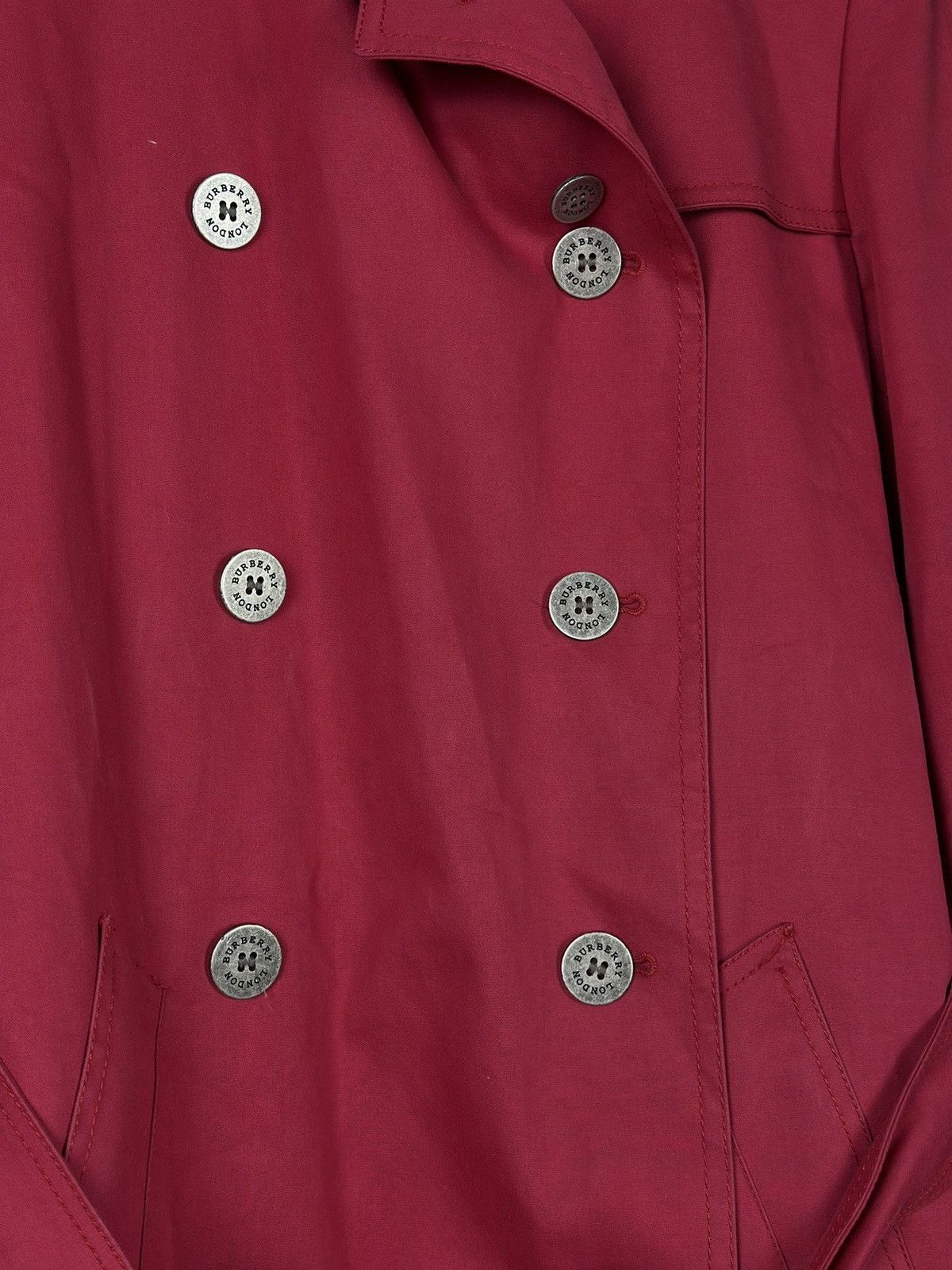 Burberry × Vintage Womens Burberry Vintage Trench Coat Jacket Wool Lining Size M / US 6-8 / IT 42-44 - 14 Thumbnail
