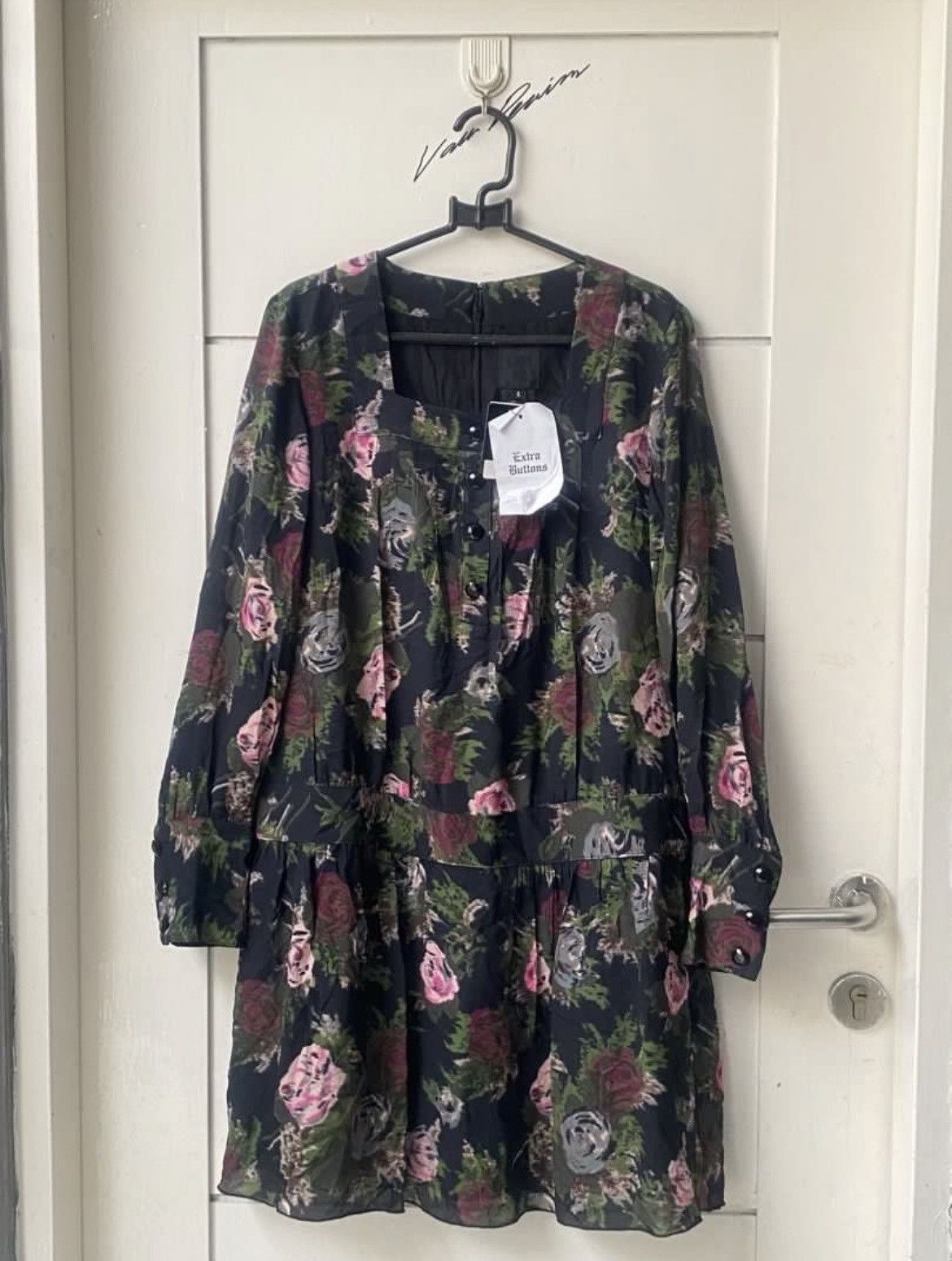 Anna Sui ANNA SUI Flower Motive Dress Size S / US 4 / IT 40 - 6 Thumbnail