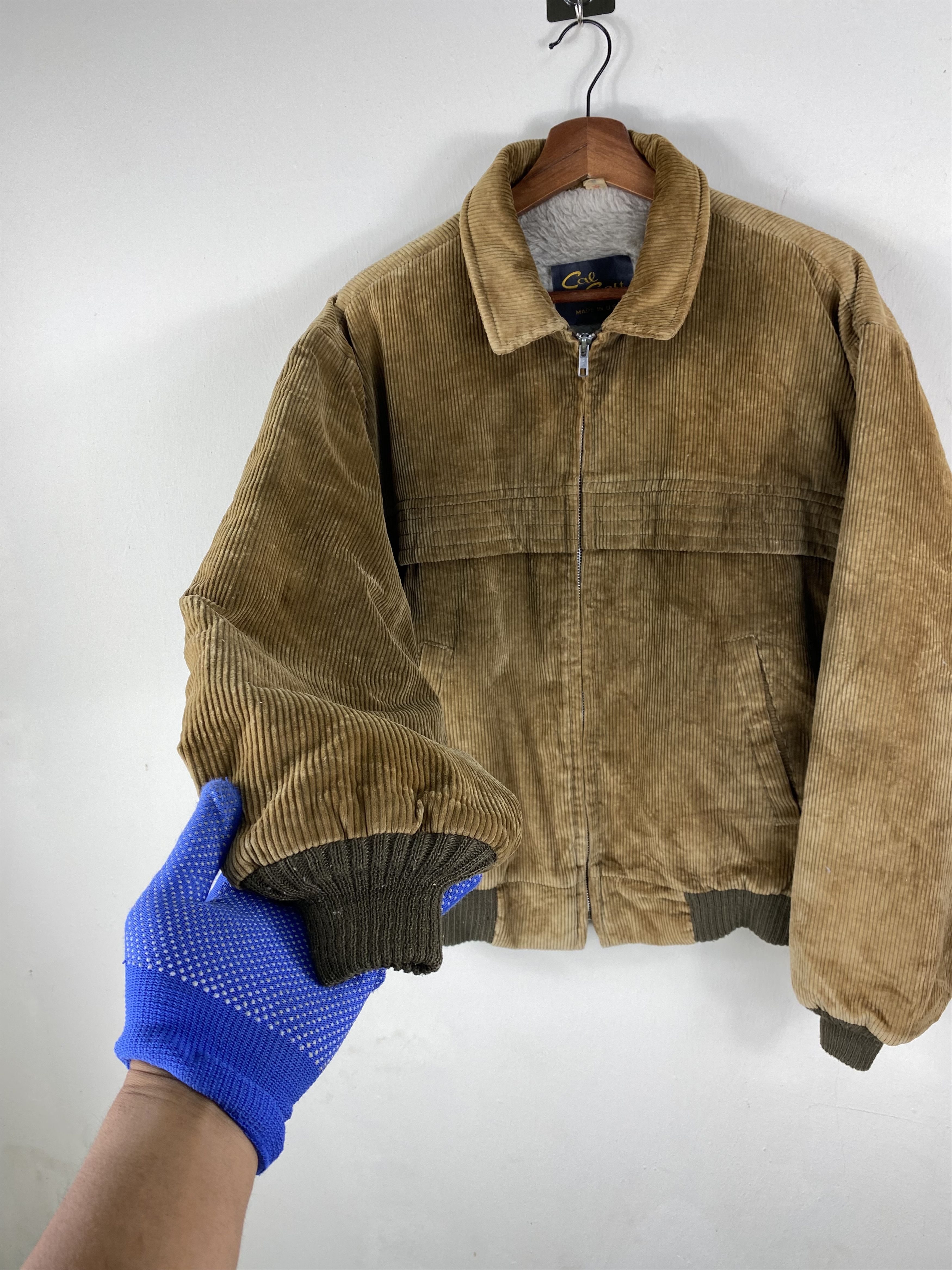 Vintage Vintage Cal Crabt USA jacket curdoroy bomber jacket sherpa Size US M / EU 48-50 / 2 - 2 Thumbnail