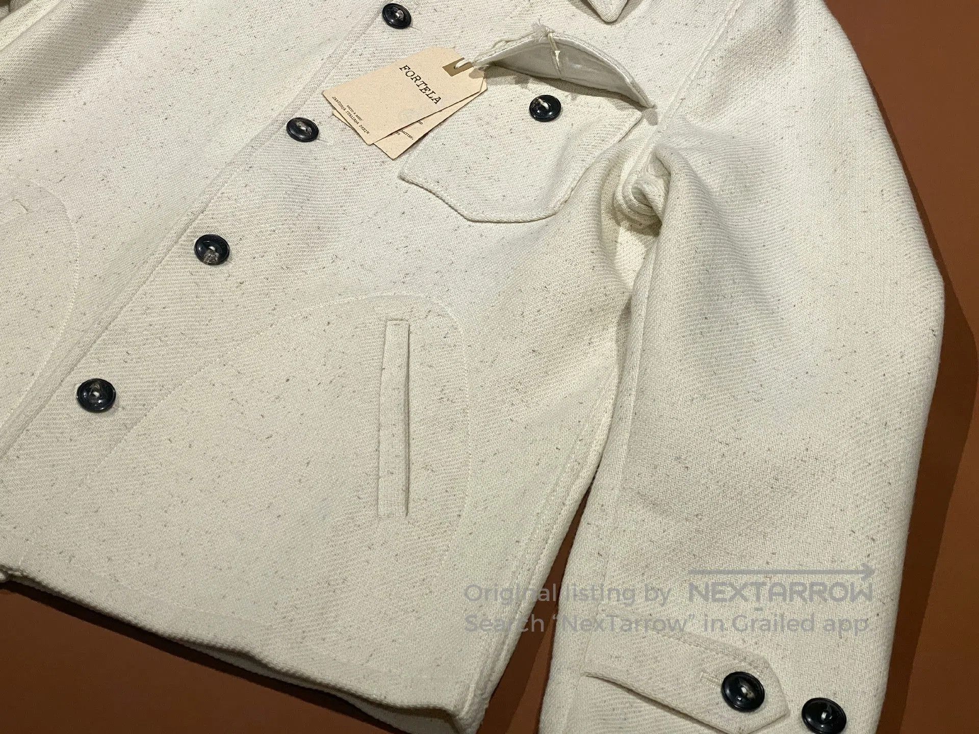 Fortela FORTELA White Speckled Jacket. Size US M / EU 48-50 / 2 - 4 Thumbnail