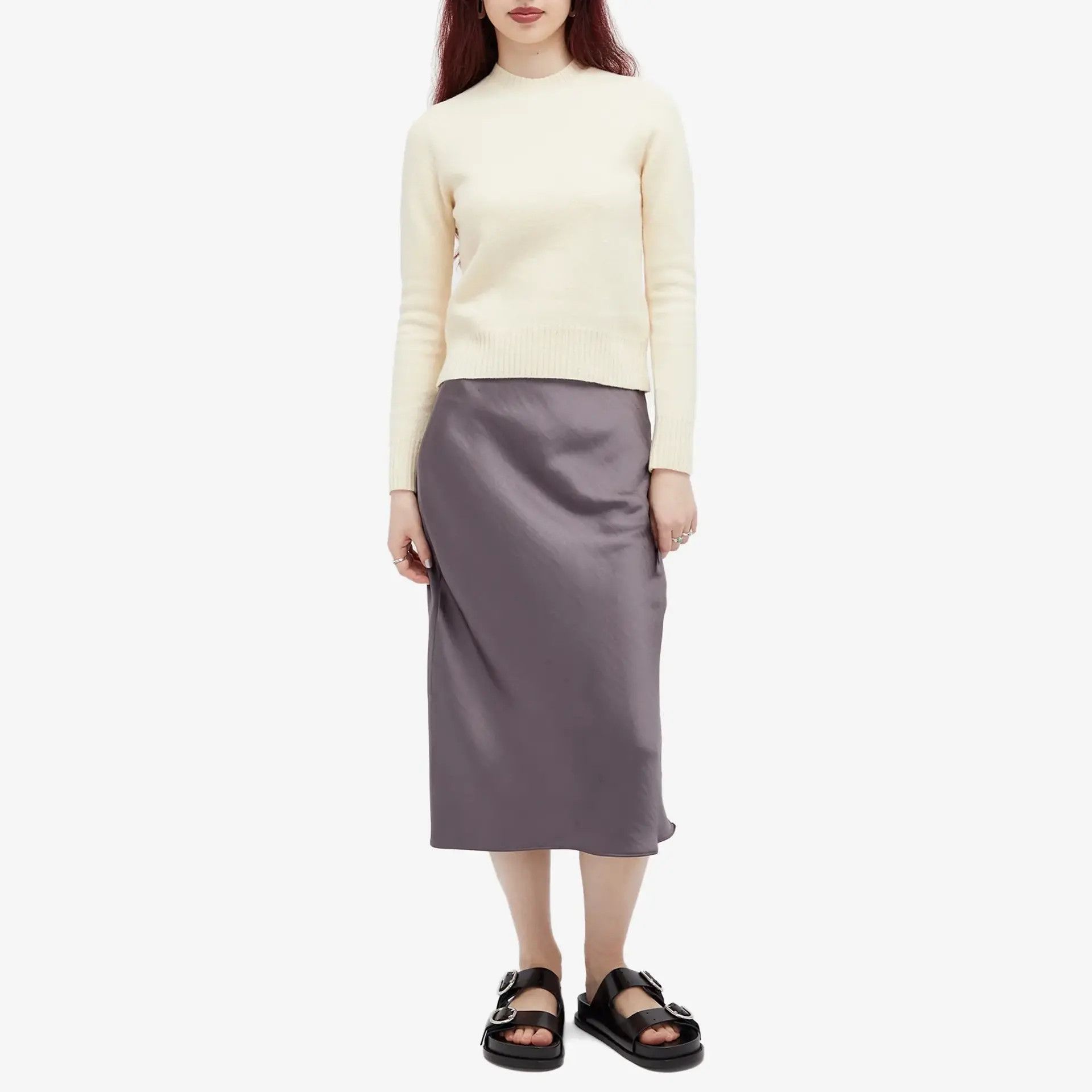 Jil Sander o1s22i1n0125 Wool crewneck Sweater in Beige Size XXS / US 00 / IT 34 - 4 Thumbnail