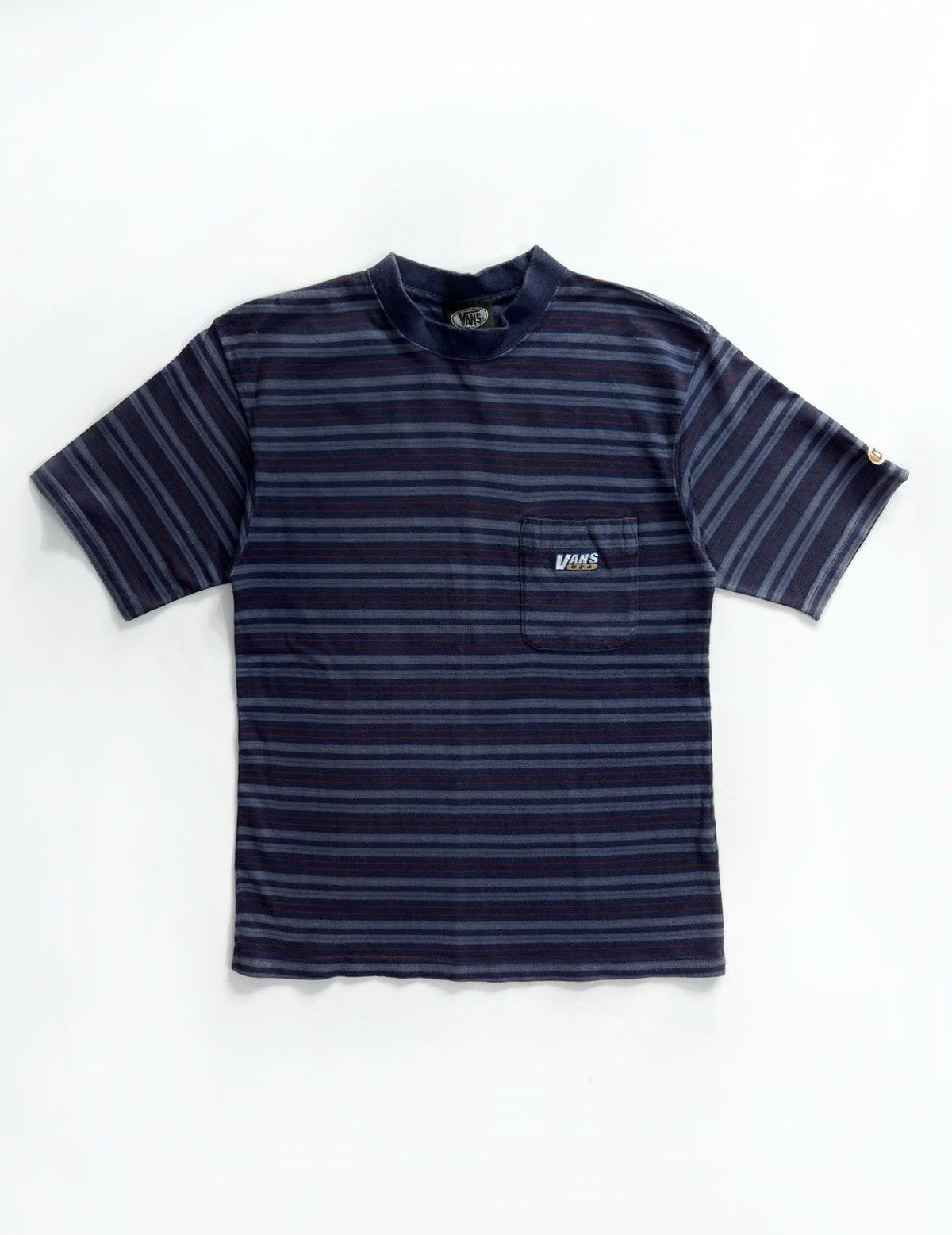 Vans Vintage Vans Striped Tshirt Skateboard Size US L / EU 52-54 / 3 - 1 Thumbnail
