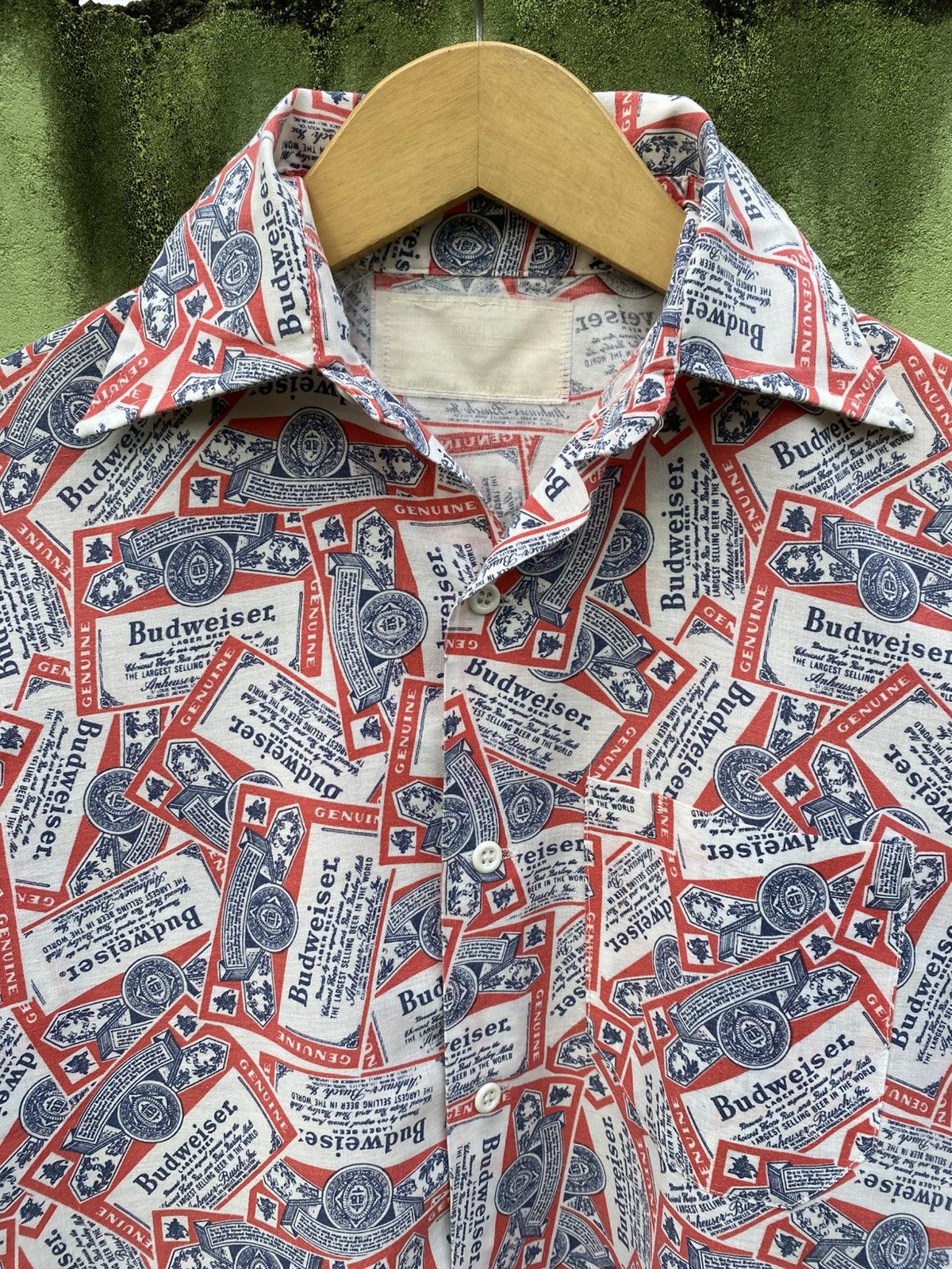 Budweiser Budweiser All Over Print AOP Vintage Short Sleeve Shirt Size US M / EU 48-50 / 2 - 2 Thumbnail