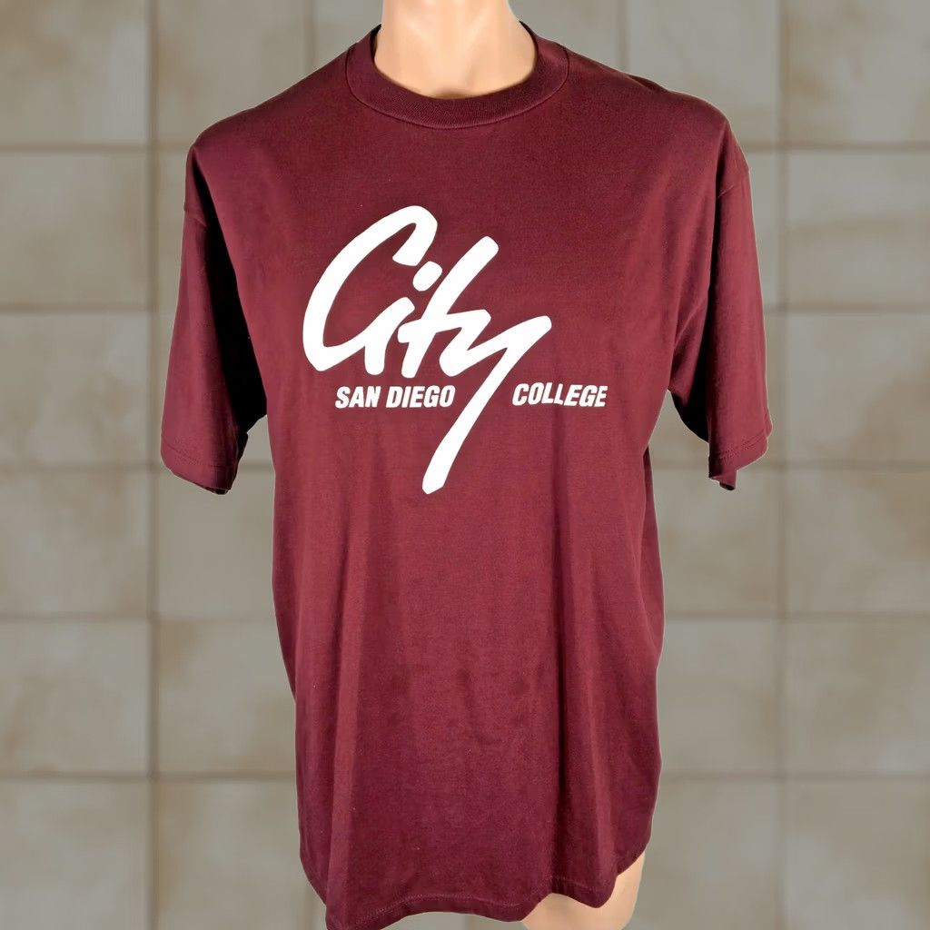 Jerzees VINTAGE San Diego City College Community California T-Shirt Men's XL Nike? Size US XL / EU 56 / 4 - 1 Thumbnail