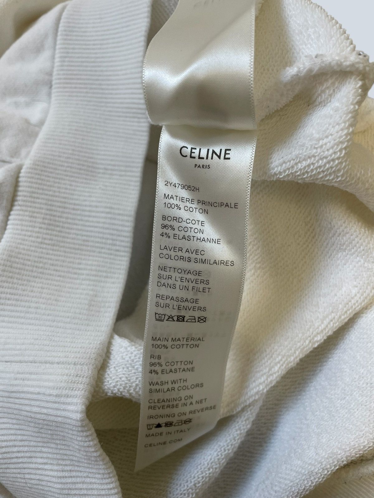 Celine Celine cotton hoodie with logo, M. Size US M / EU 48-50 / 2 - 9 Thumbnail