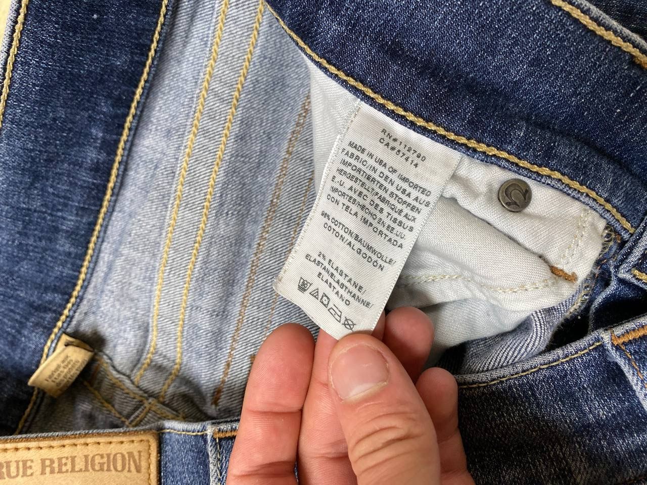 True Religion True Religion Rocco Relaxed Skinny Denim Jeans Size 29 Size US 29 - 5 Thumbnail