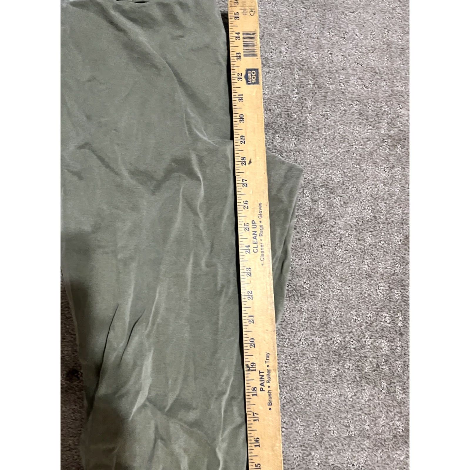 Gap Gap Women Pants 10 Reg Girlfriend Chino Stretch Green Distressed Size 32" / US 10 / IT 46 - 6 Thumbnail