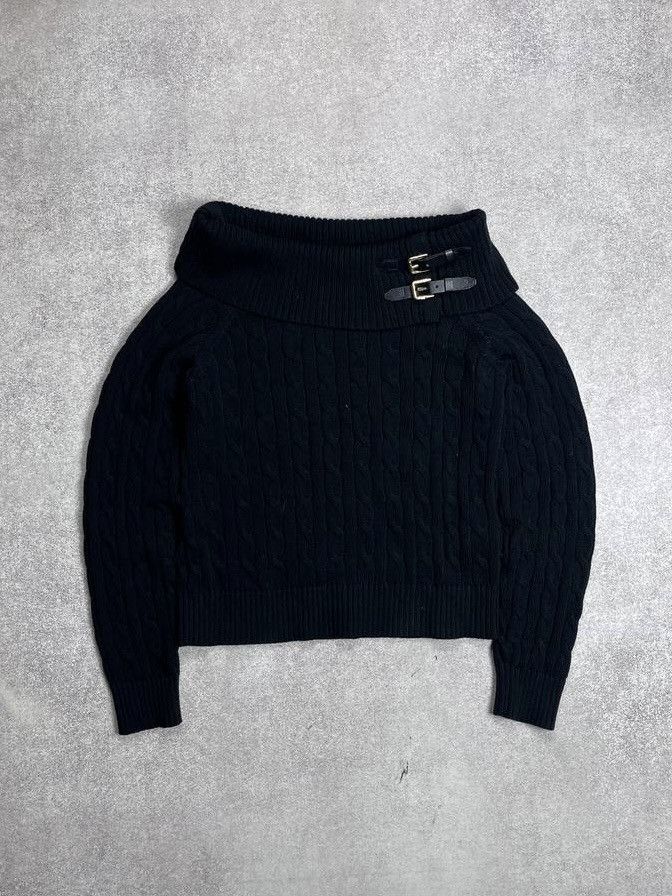 Designer × Ralph Lauren × Vintage VINTAGE RALPH LAUREN BLACK LABEL TURTLE NECK SWEATER M Size M / US 6-8 / IT 42-44 - 1 Thumbnail